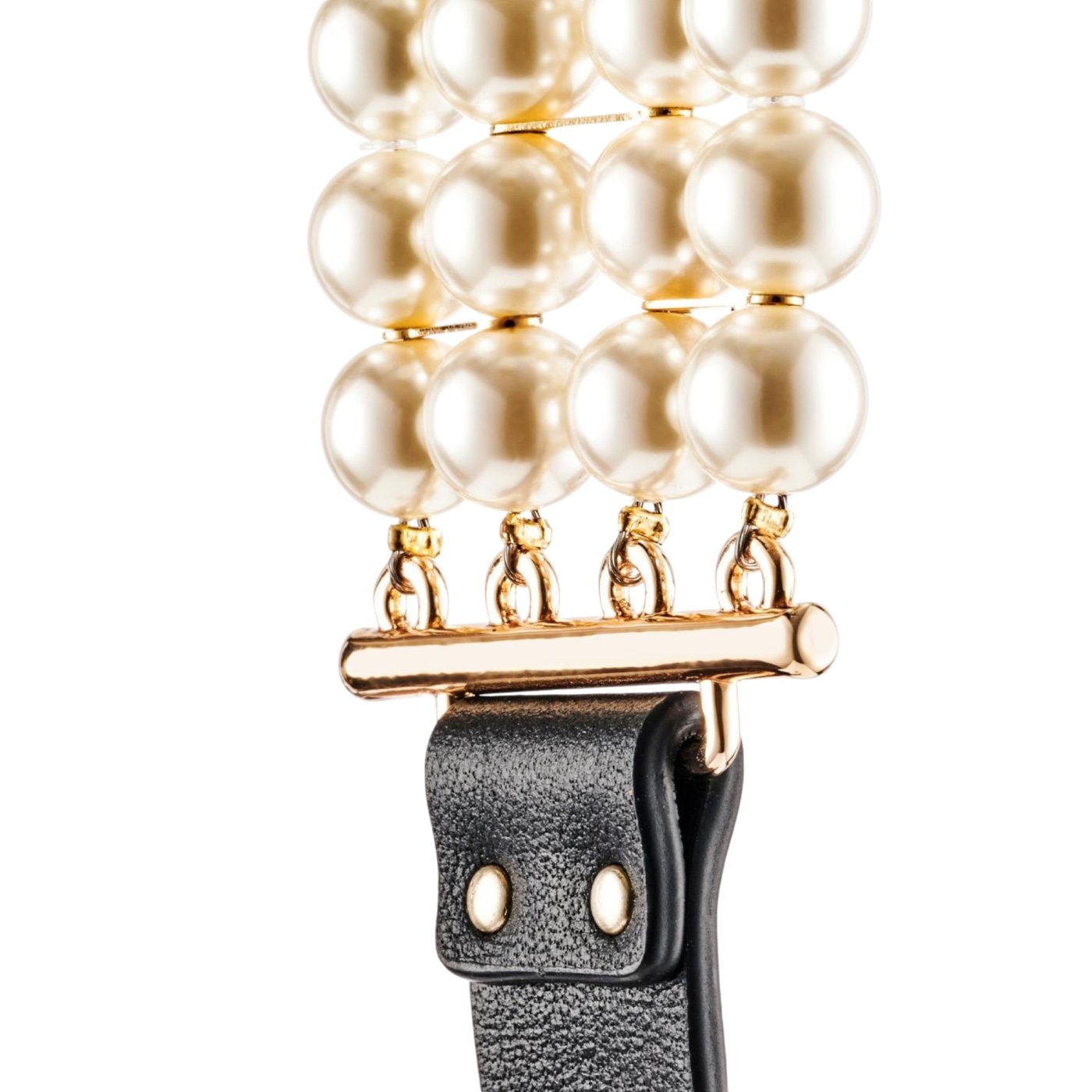Guilty Pleasure Allure Luminous Pearl Bondage Collar & Leash Set