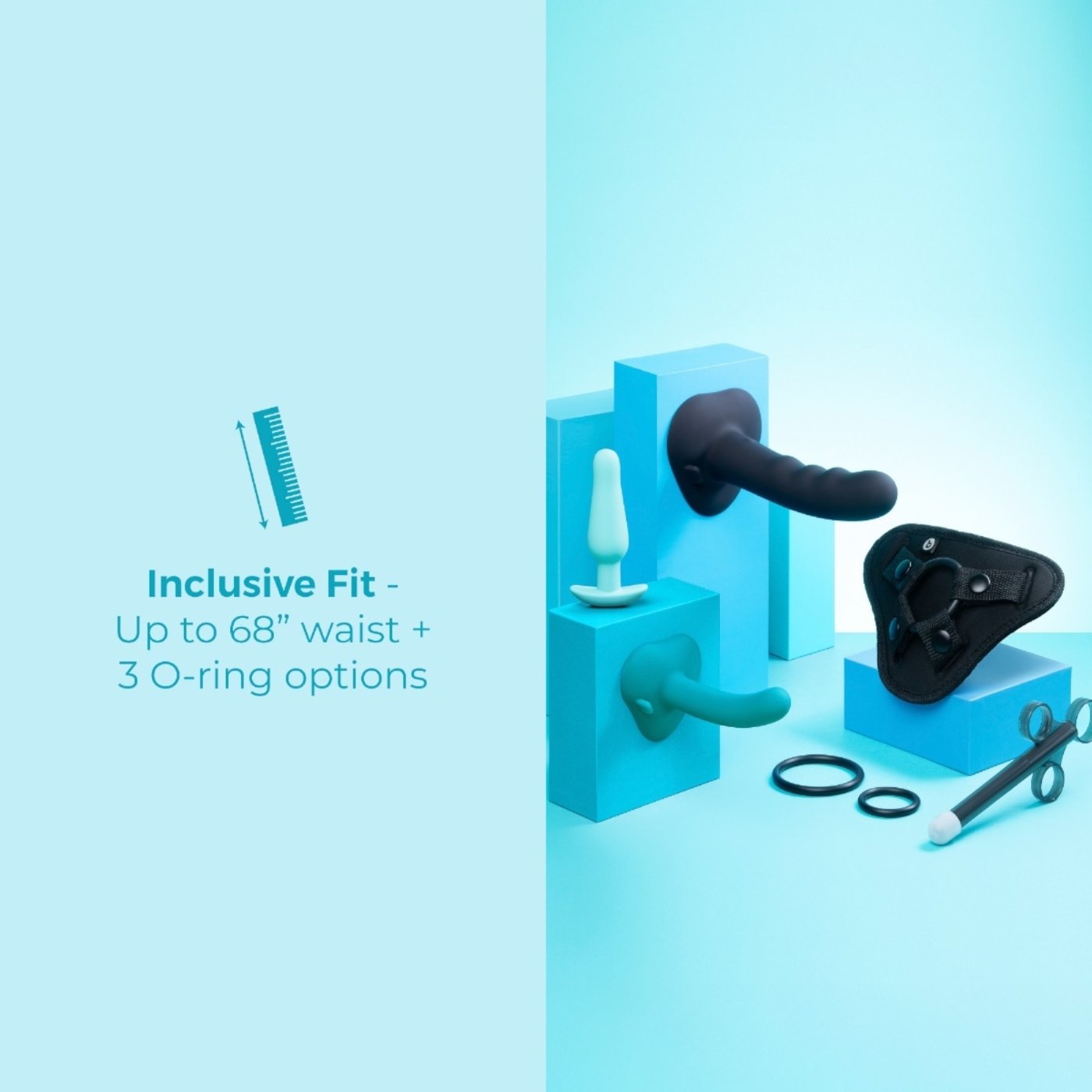 b-Vibe Strap-It-On Anal Training Kit (8 Piece)
