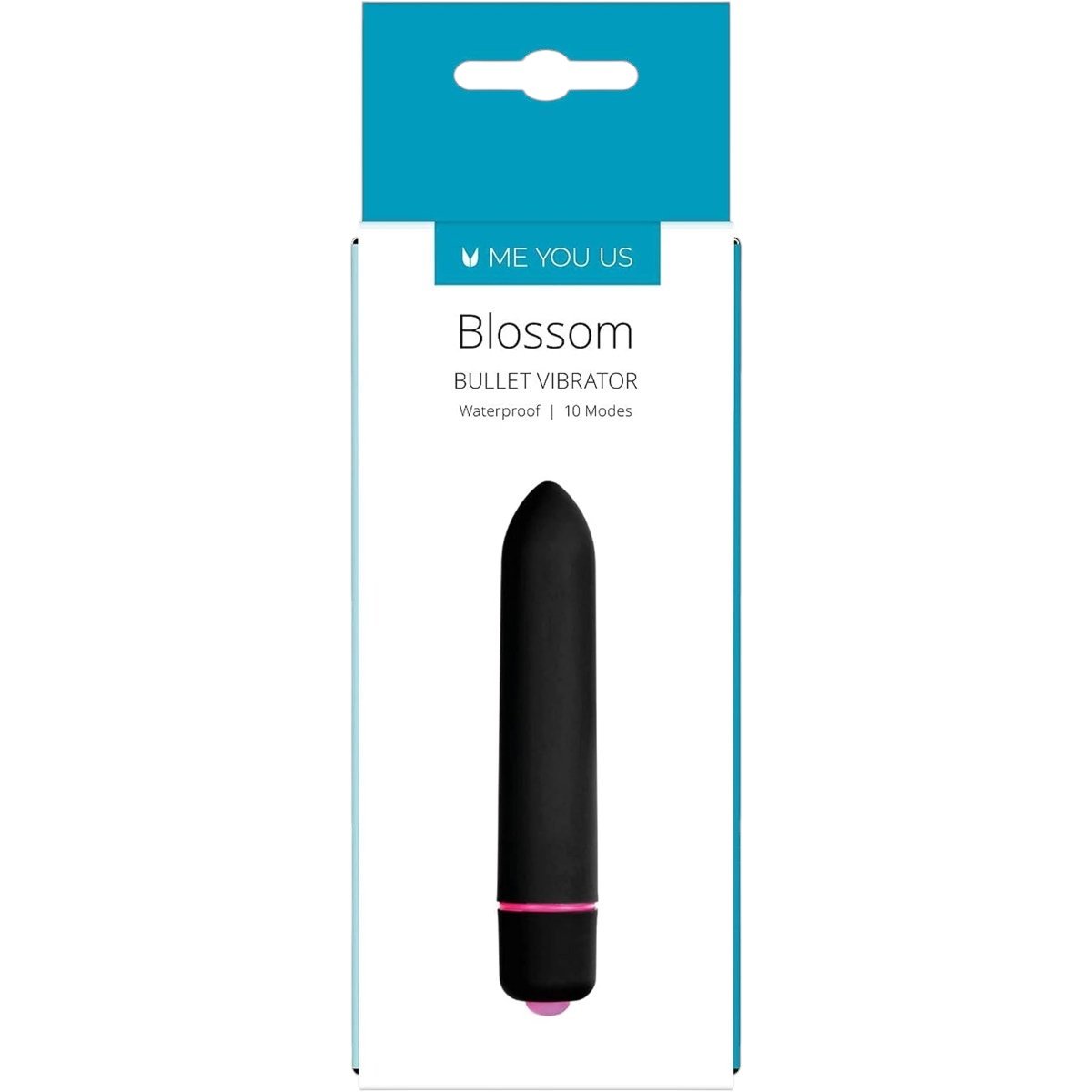Me You Us Blossom 10 Mode Bullet Vibrator Black 3.7 Inch