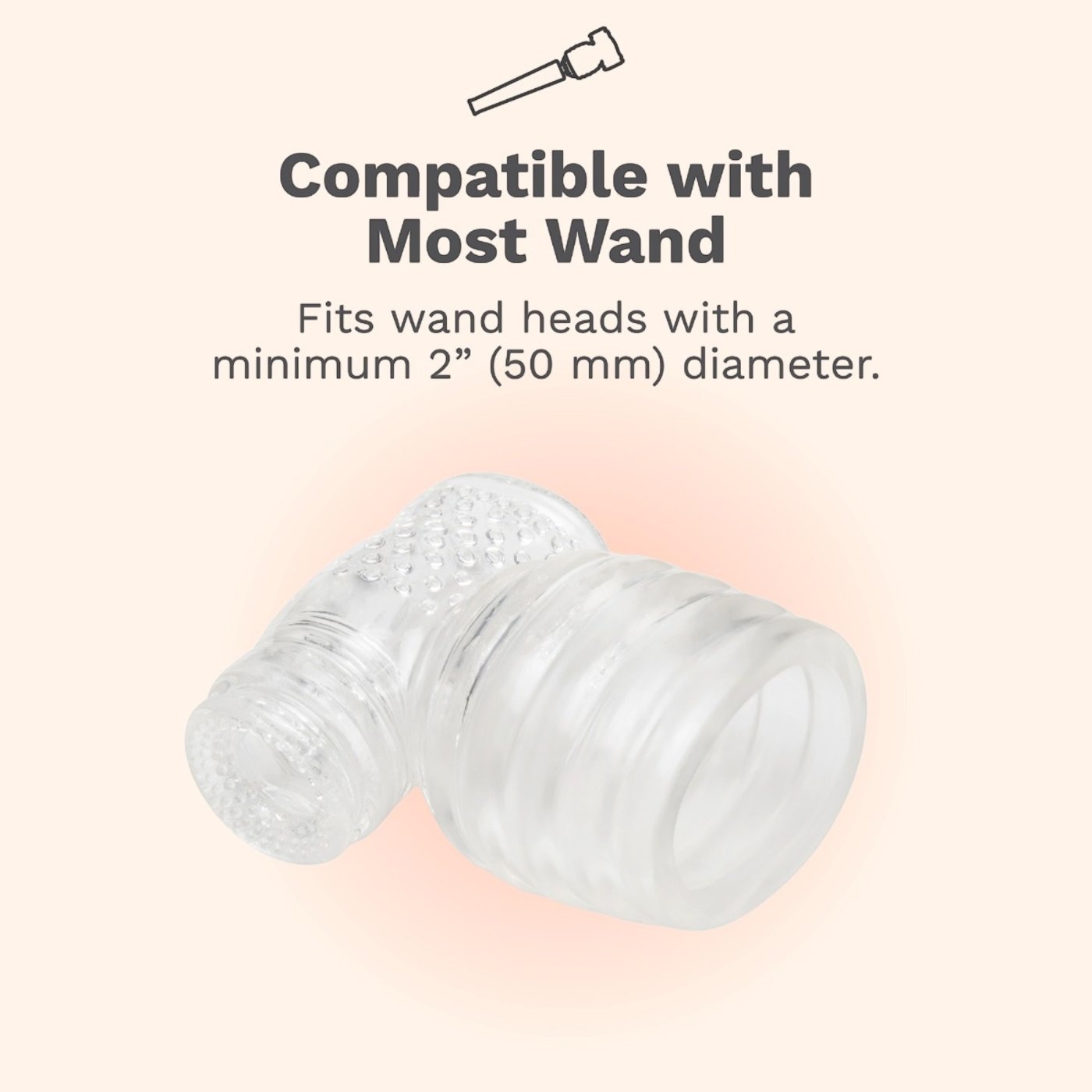 Le Wand Clear Male Masturbator Wand Attachment