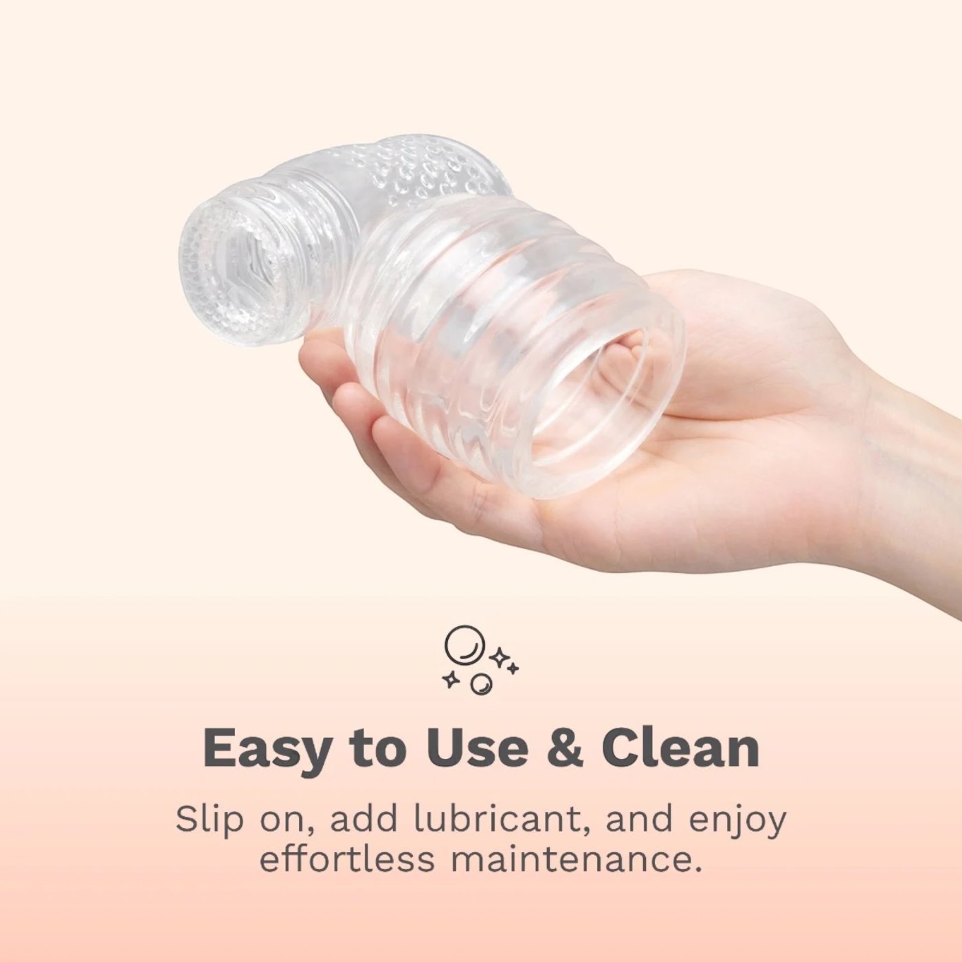 Le Wand Clear Male Masturbator Wand Attachment