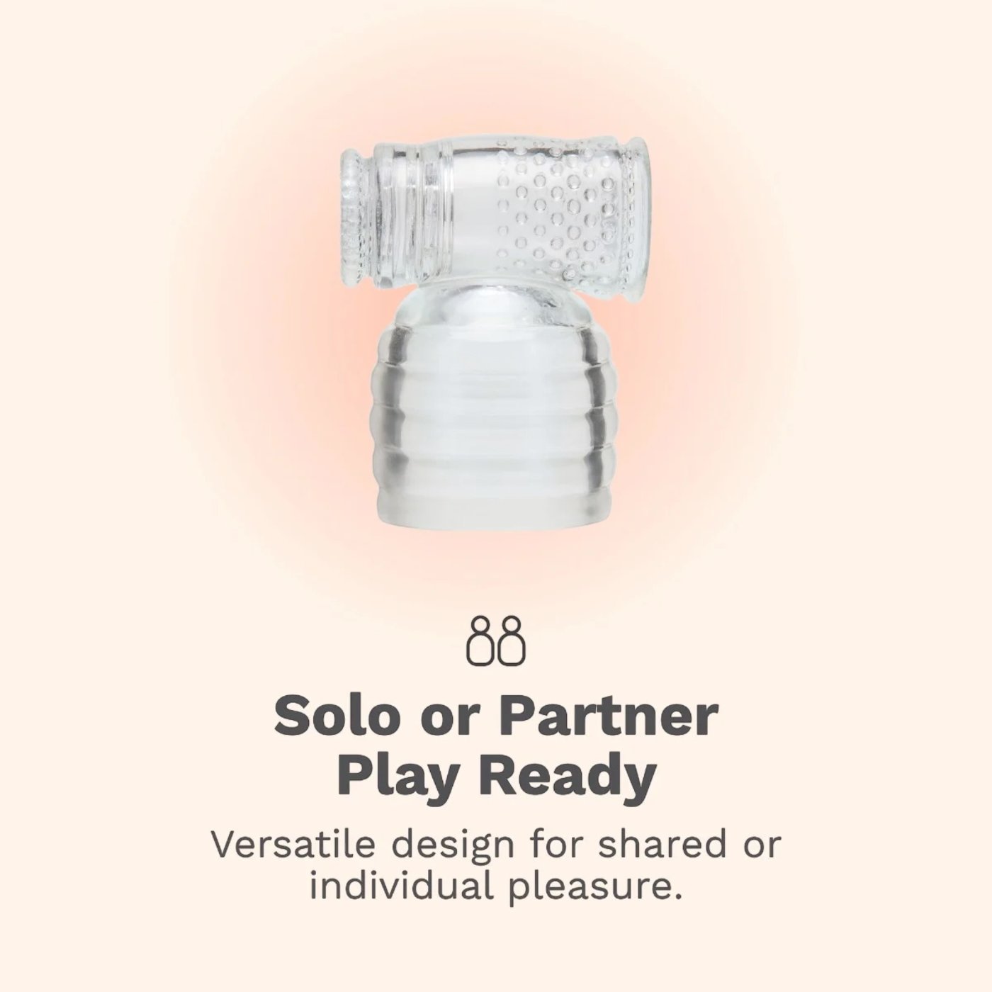 Le Wand Clear Male Masturbator Wand Attachment