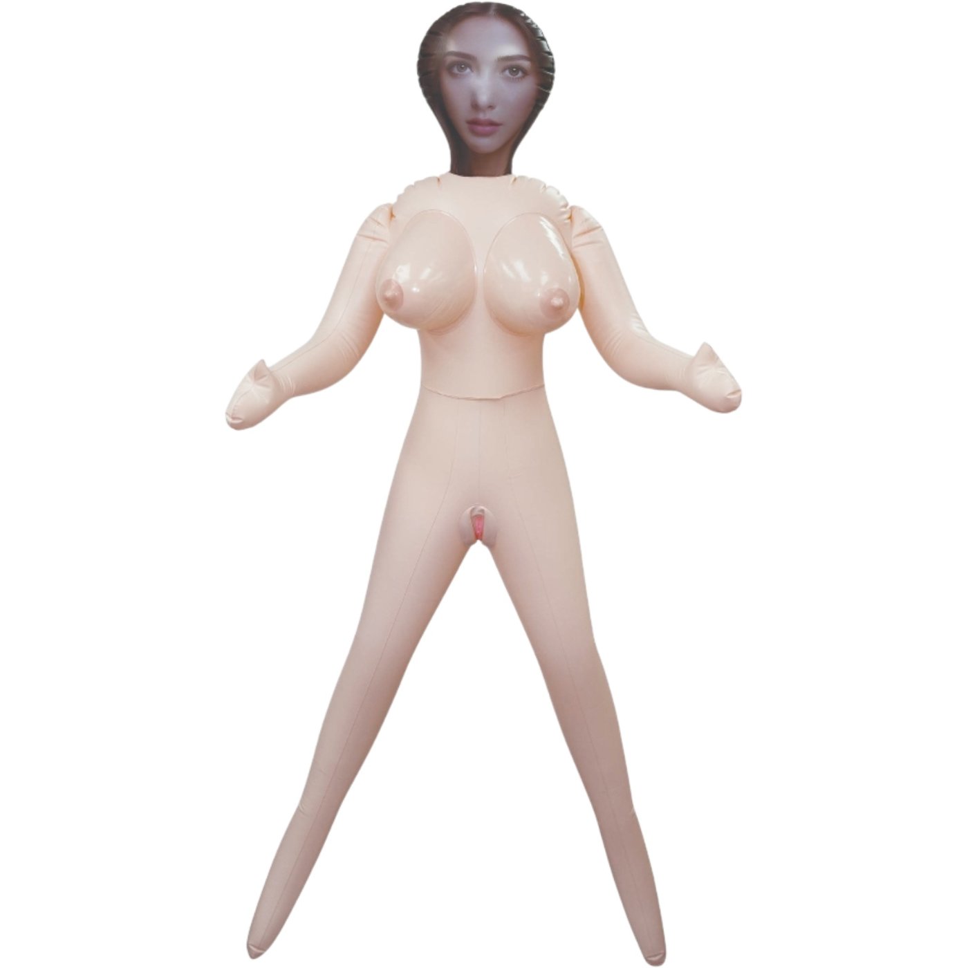 NMC Hussy Standing Pose 2-Opening Brunette Inflatable Sex Doll