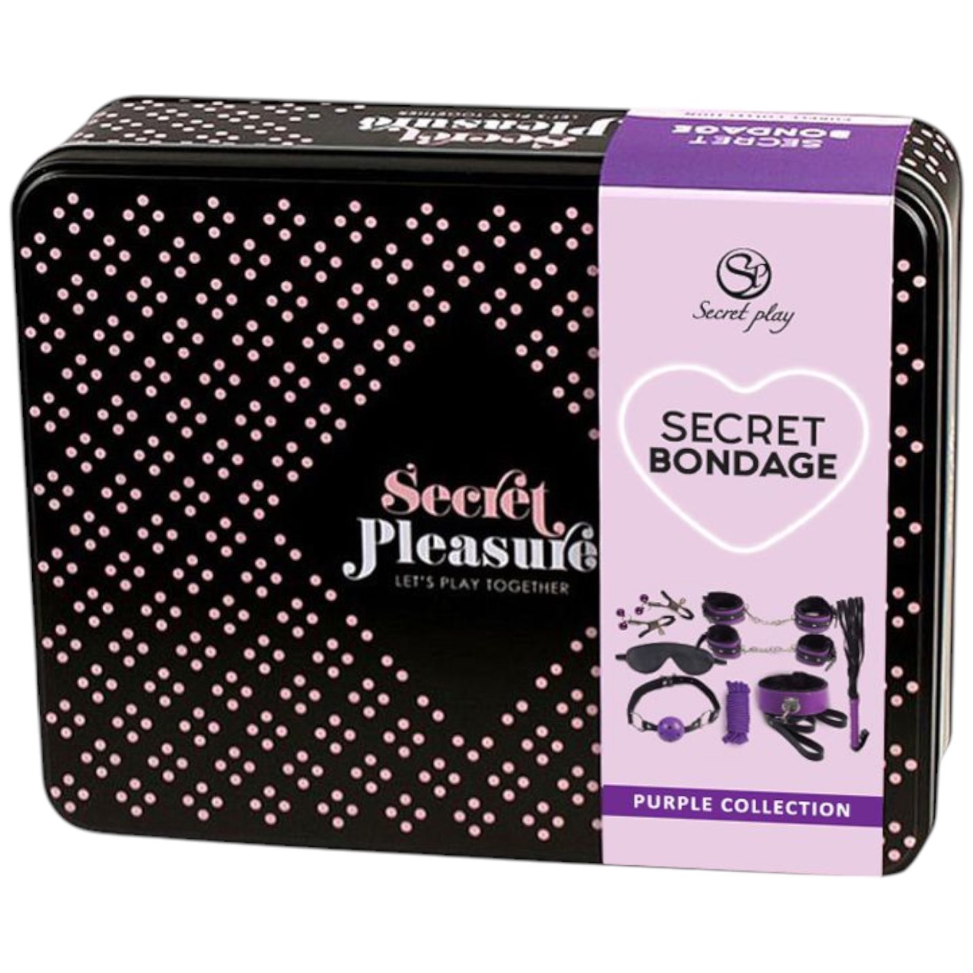 Secret Bondage Kit Black And Purple Collection