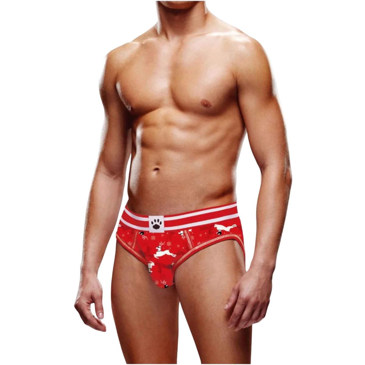 Prowler Reindeer Backless Brief Open Back Red, L – Prowler