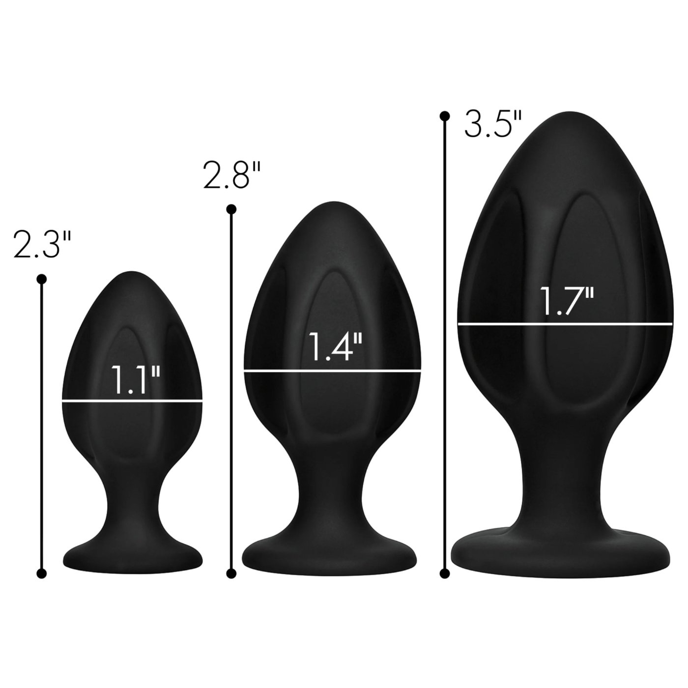 Master Series Triple Juicers Silicone Anal Trainer Set