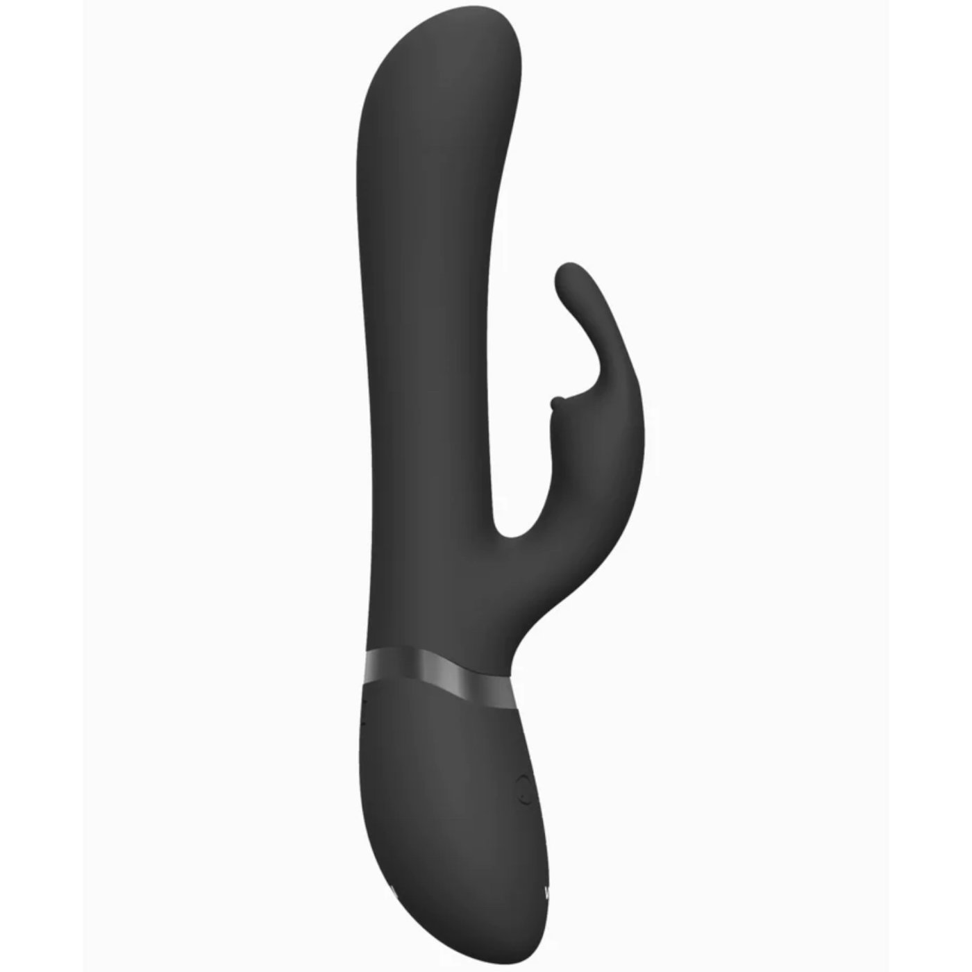 Vive Chou Double Action Interchangeable Rabbit Vibrator Black