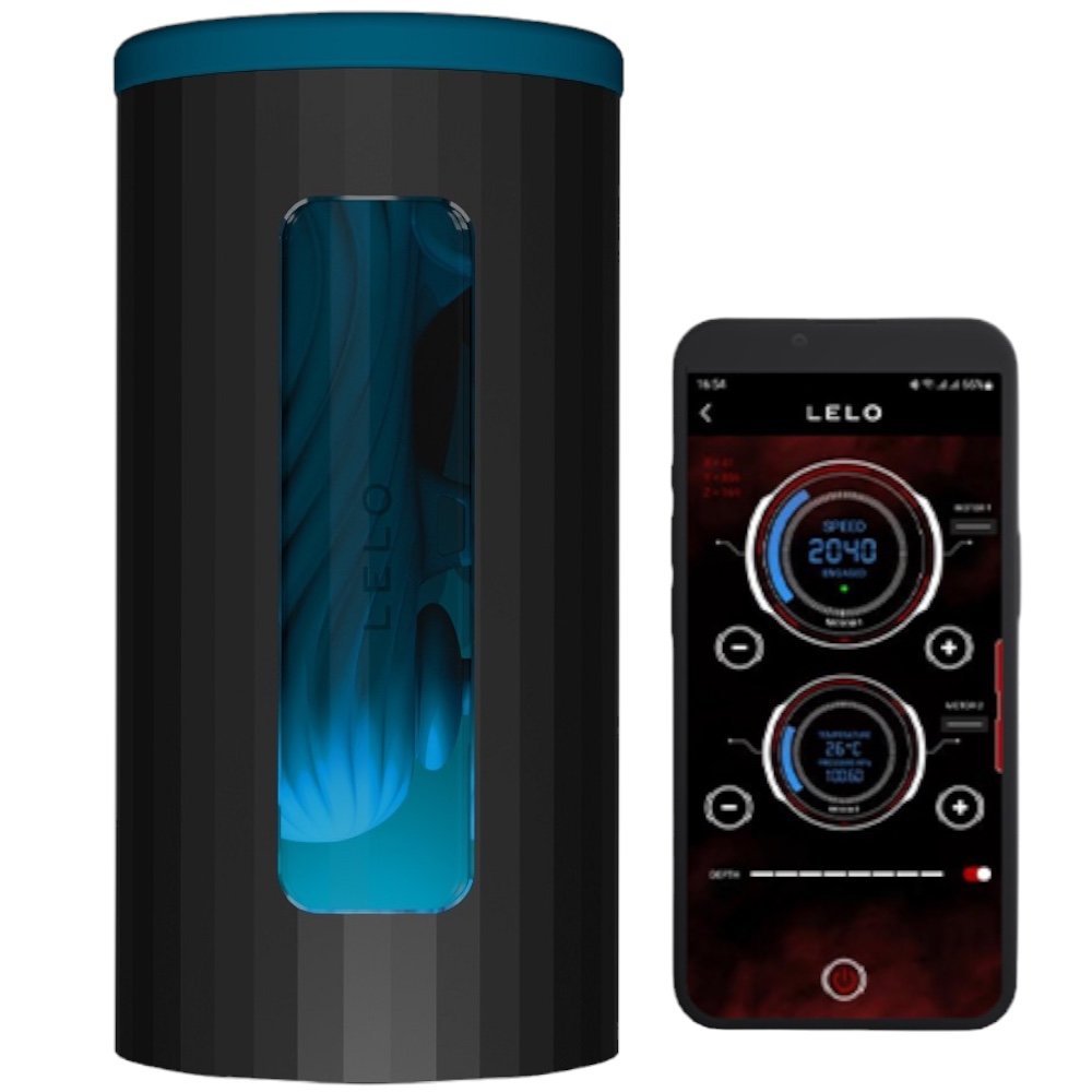 LELO F1S V3 Rechargeable App Controlled Male Masturbator Blue