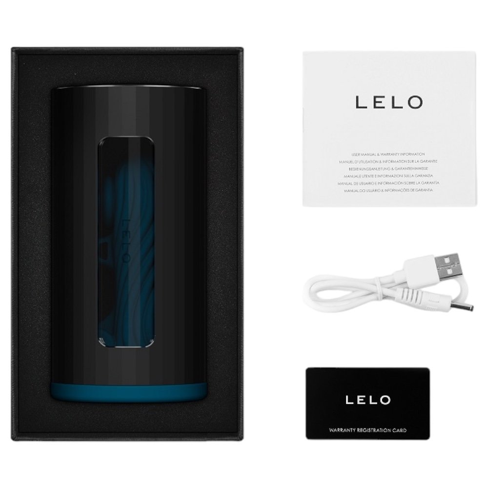 LELO F1S V3 Rechargeable App Controlled Male Masturbator Blue
