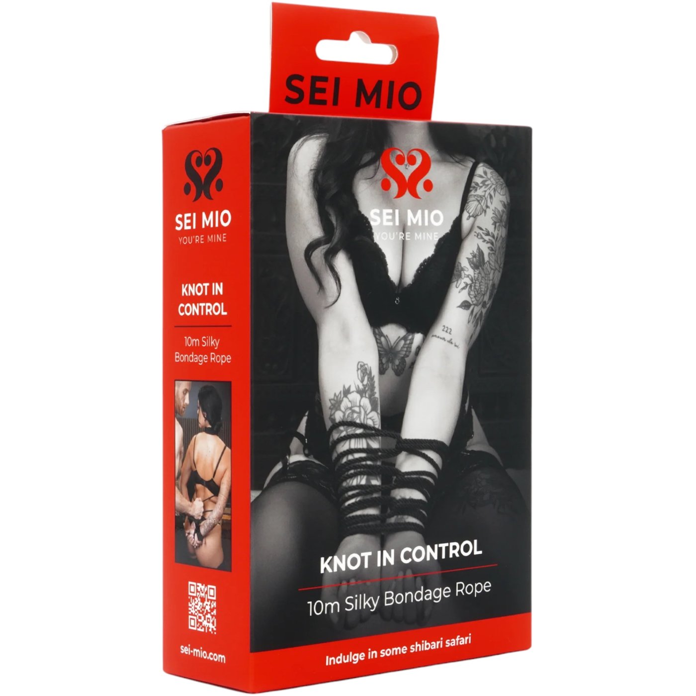 Sei Mio Knot In Control 10m Silky Bondage Rope Black