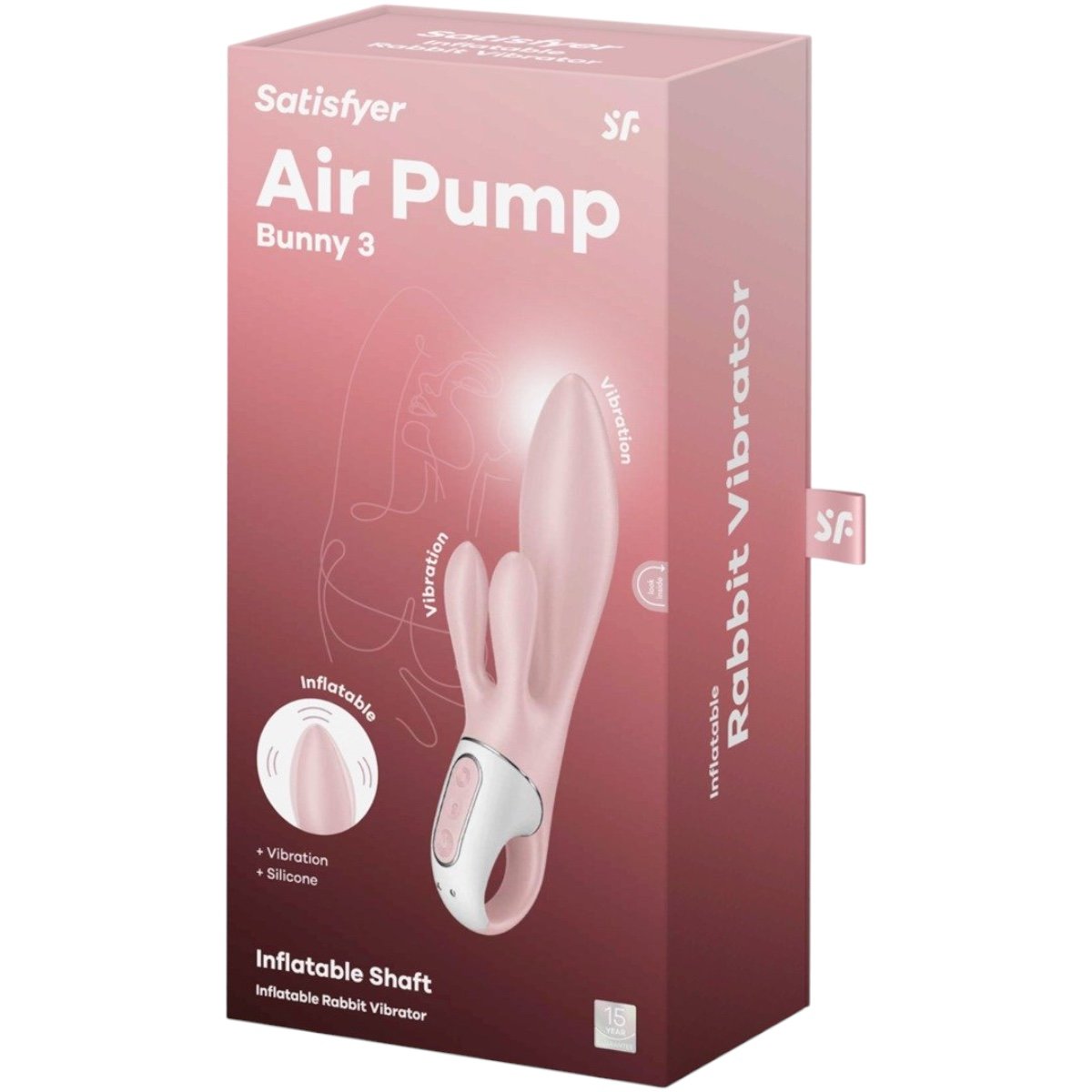 Satisfyer Air Pump Bunny 3 Inflatable Rechargeable Rabbit Vibrator