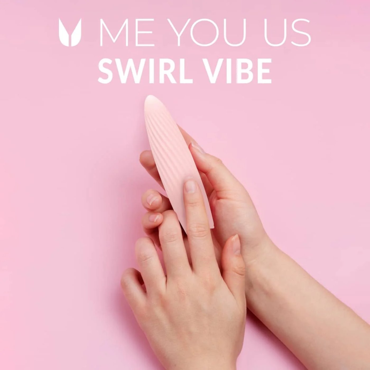 Me You Us Swirl Bullet Rechargeable Vibrator Pink