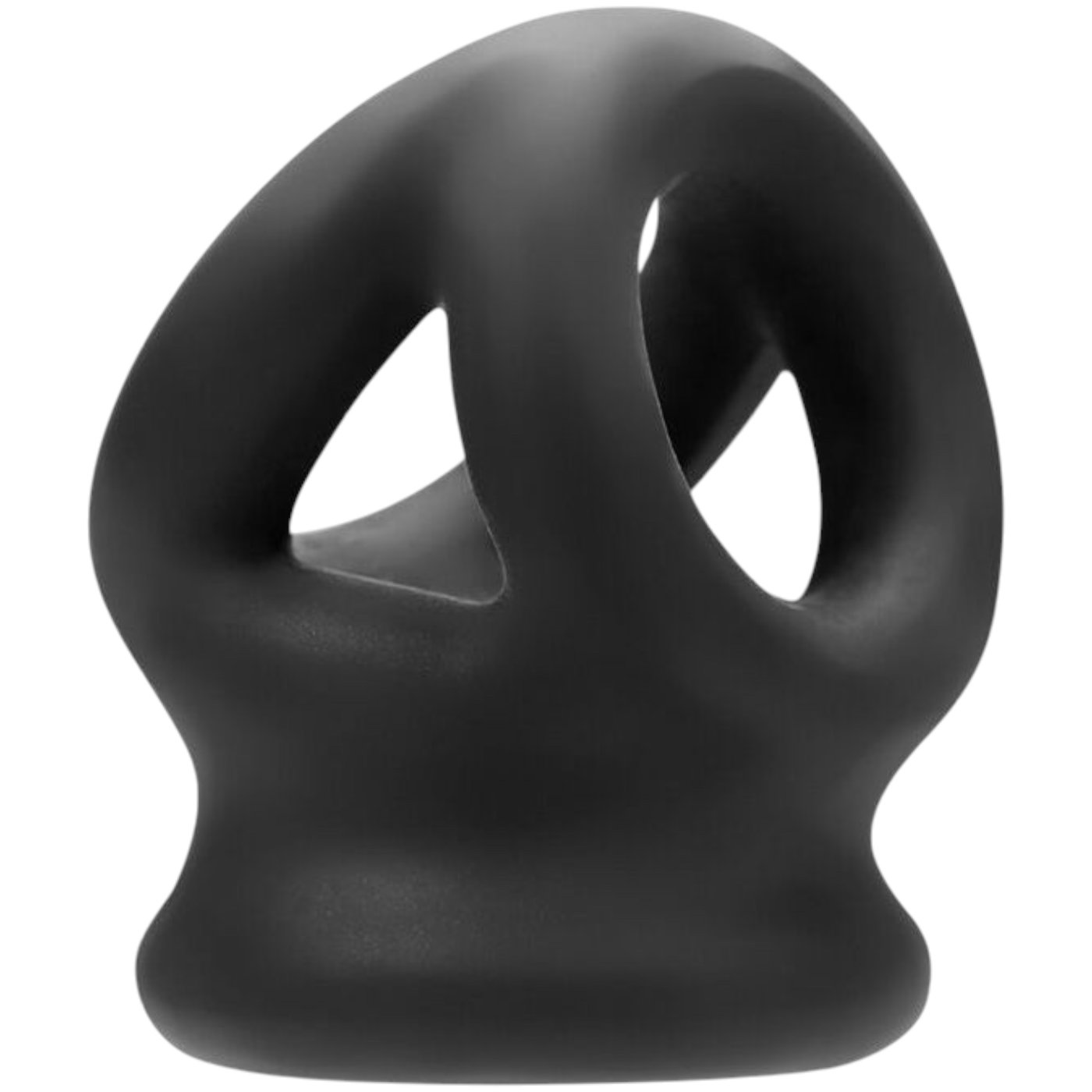 Oxballs Tri-Squeeze Cocksling Ball Stretcher Black