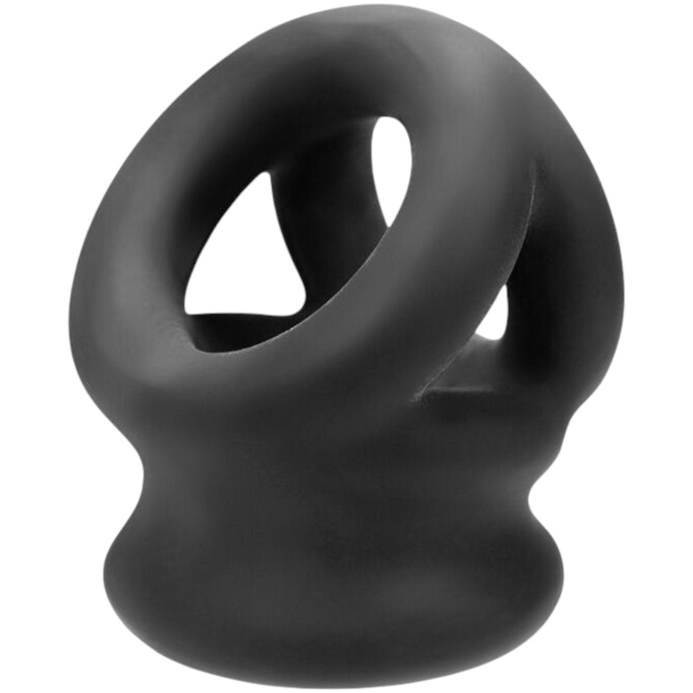 Oxballs Tri-Squeeze Cocksling Ball Stretcher Black