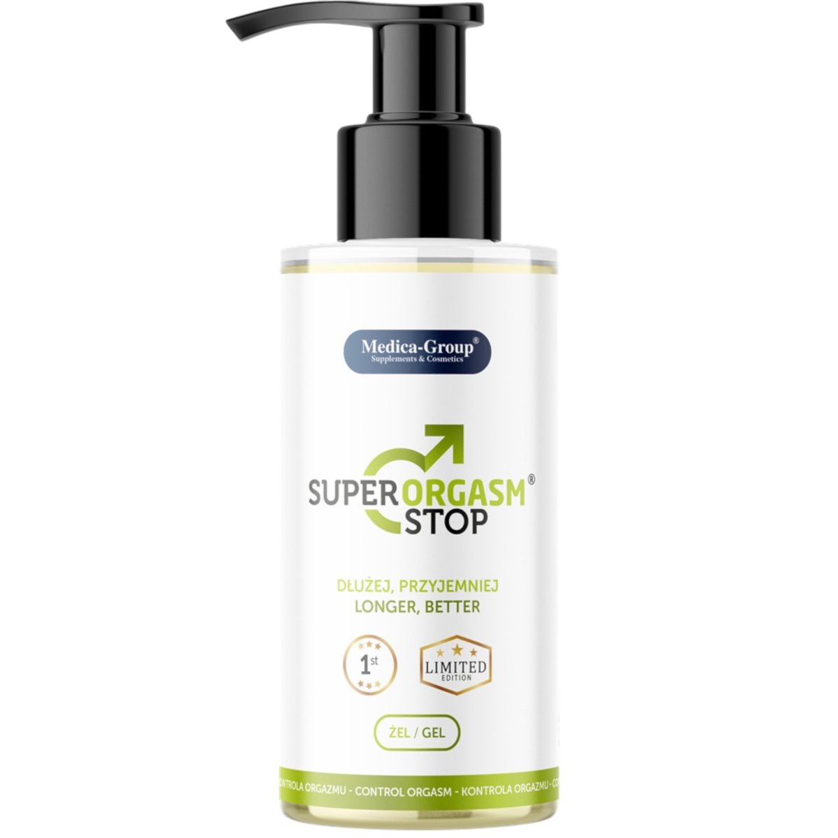 Super Orgasm Stop Men’s Cooling Delay Gel 150ml