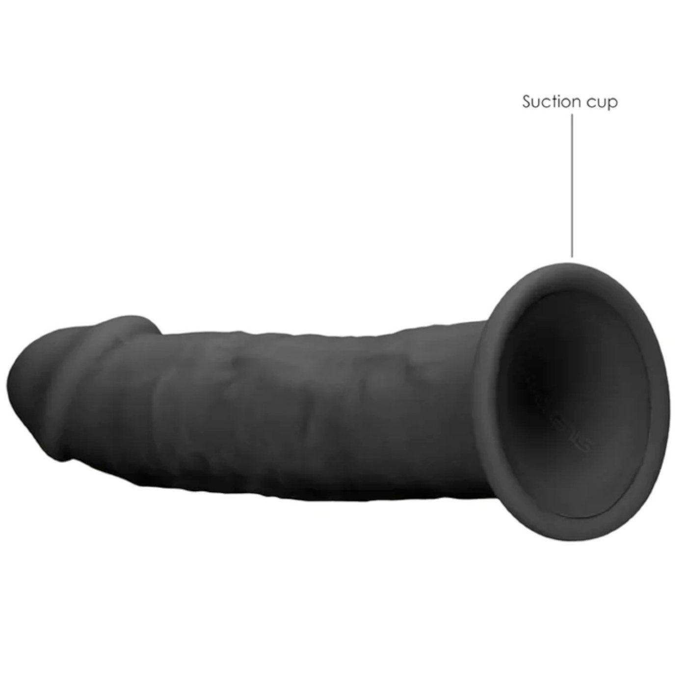 RealRock Realistic Black Dildo with Suction Cup 6 Inch