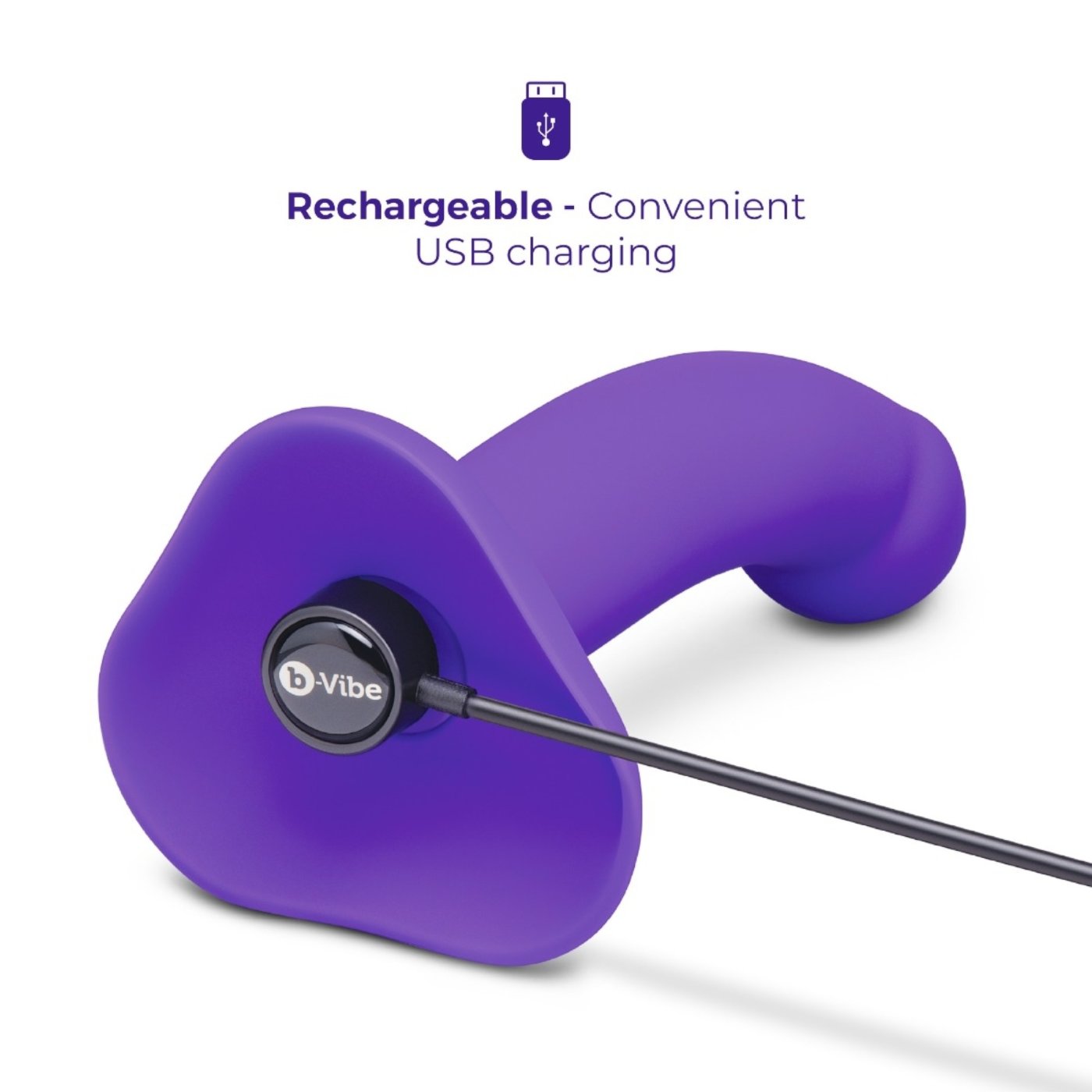 b-Vibe Vibrating Curved Strap-On Kit 6.5 Inch