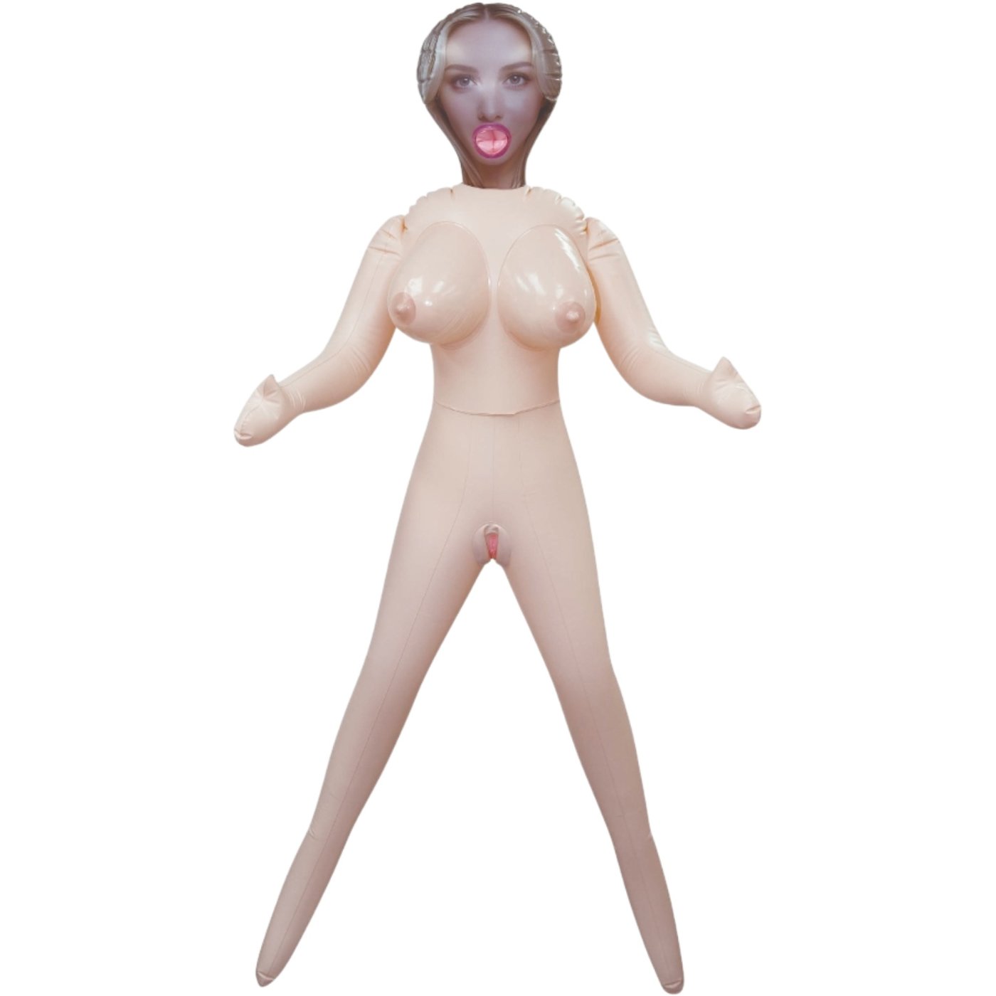NMC Hussy Standing Pose 3-Opening Blonde Inflatable Sex Doll