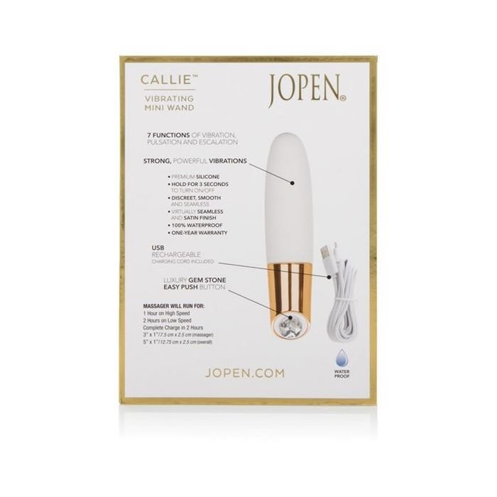 Callie by Jopen Vibrating Travel Size Wand