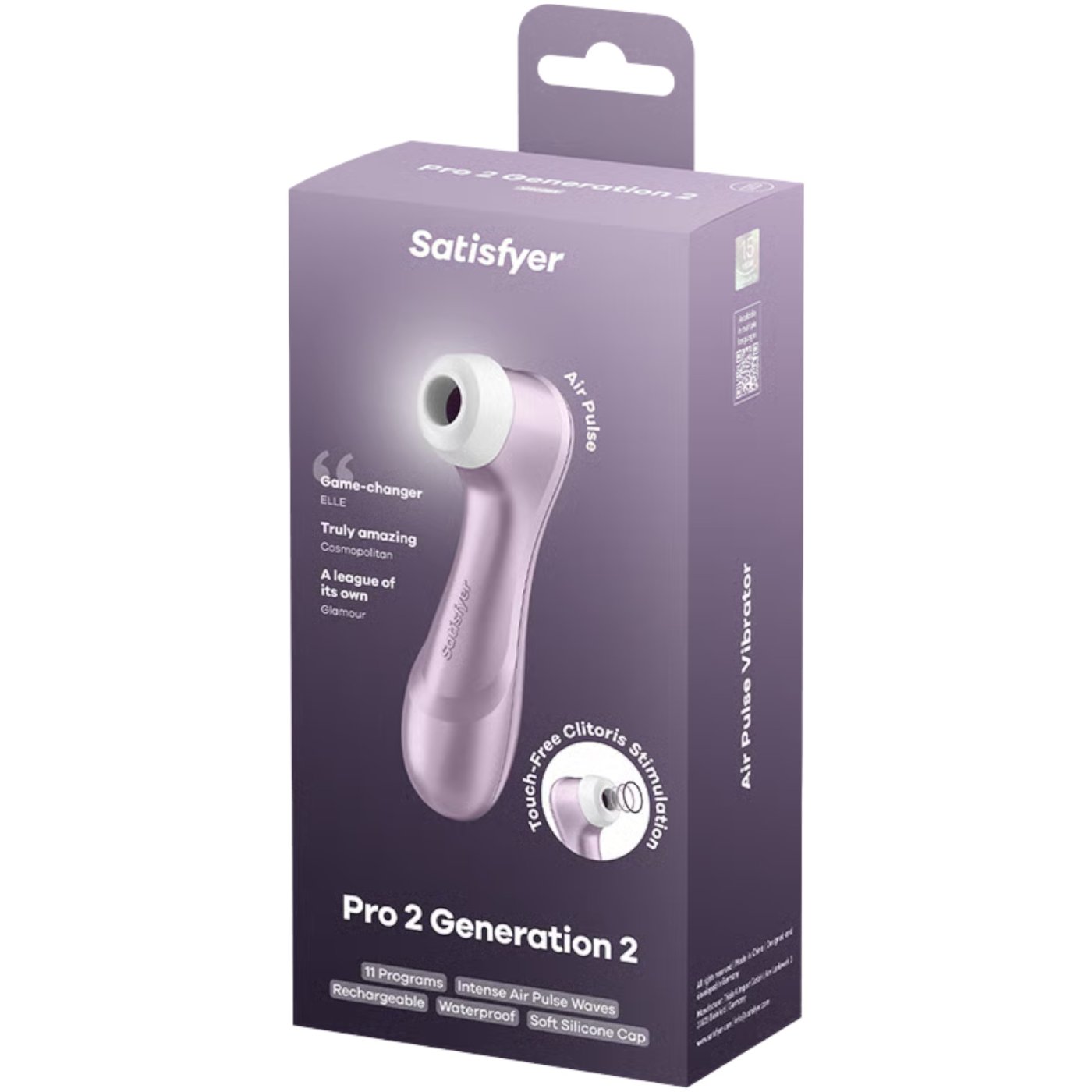 Satisfyer Pro 2 Generation 2 Air Pulse Rechargeable Clitoral Stimulator Violet