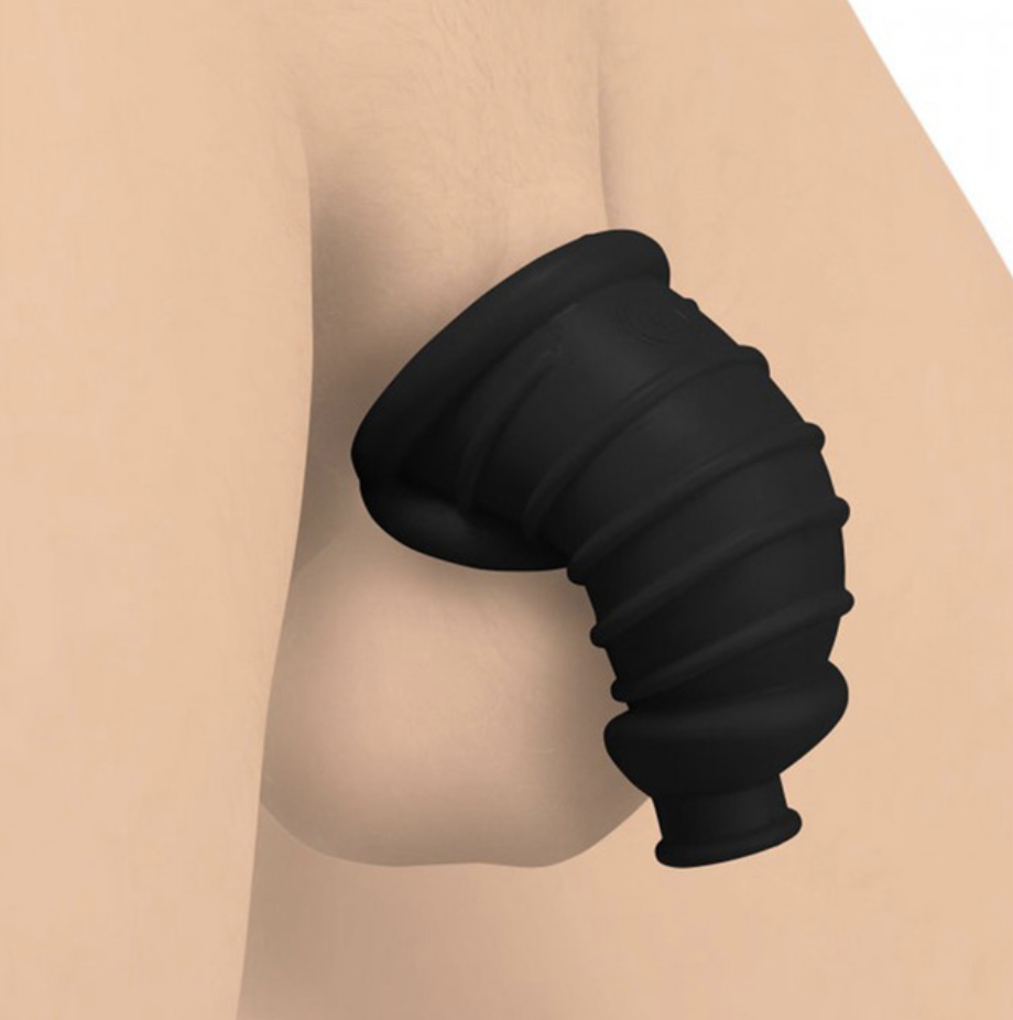 Master Series Dark Chamber Silicone Chastity Cage
