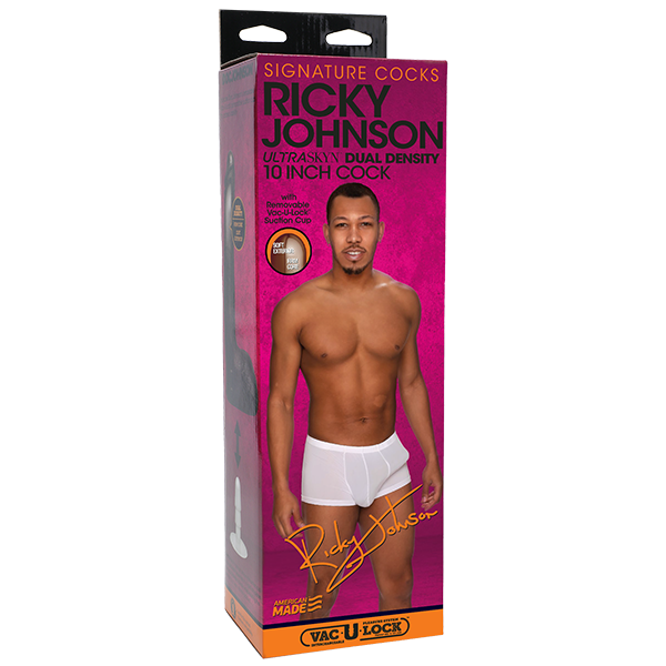 Signature Cocks Ricky Johnson Ultraskyn Cock with Suction Cup 10 Inch