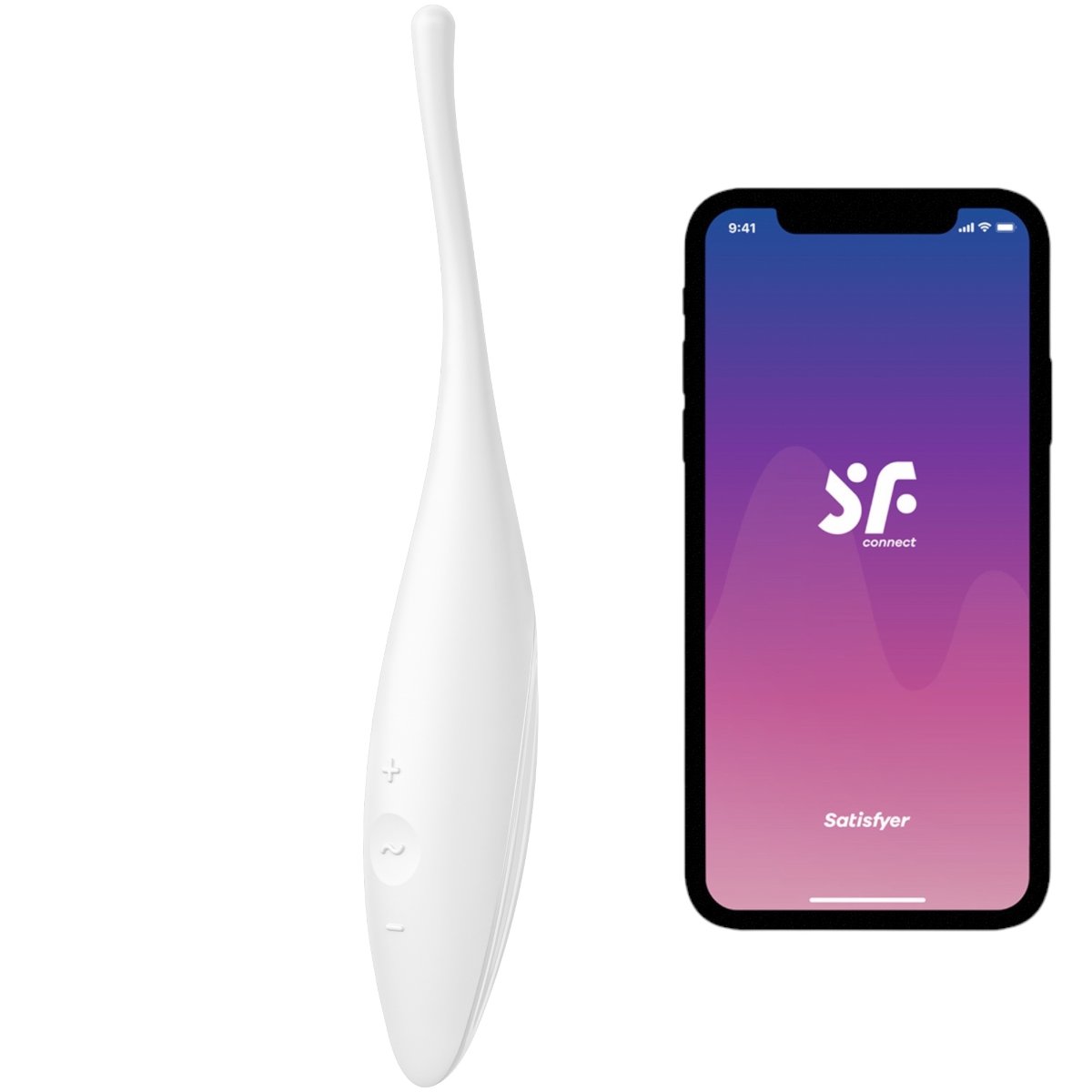 Satisfyer Twirling Joy App Controlled Rechargeable Tip Vibrator White