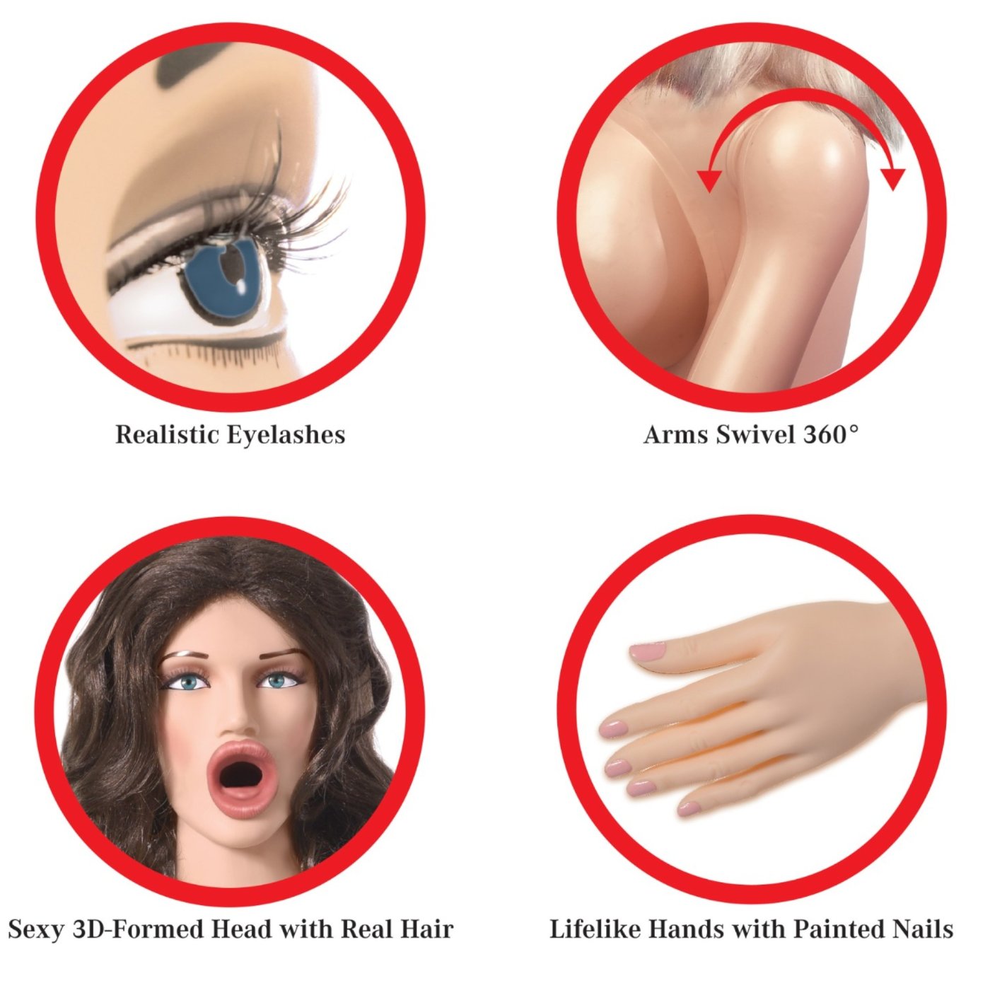 PDX Extreme B.J. Betty Inflatable Oral Sex Doll