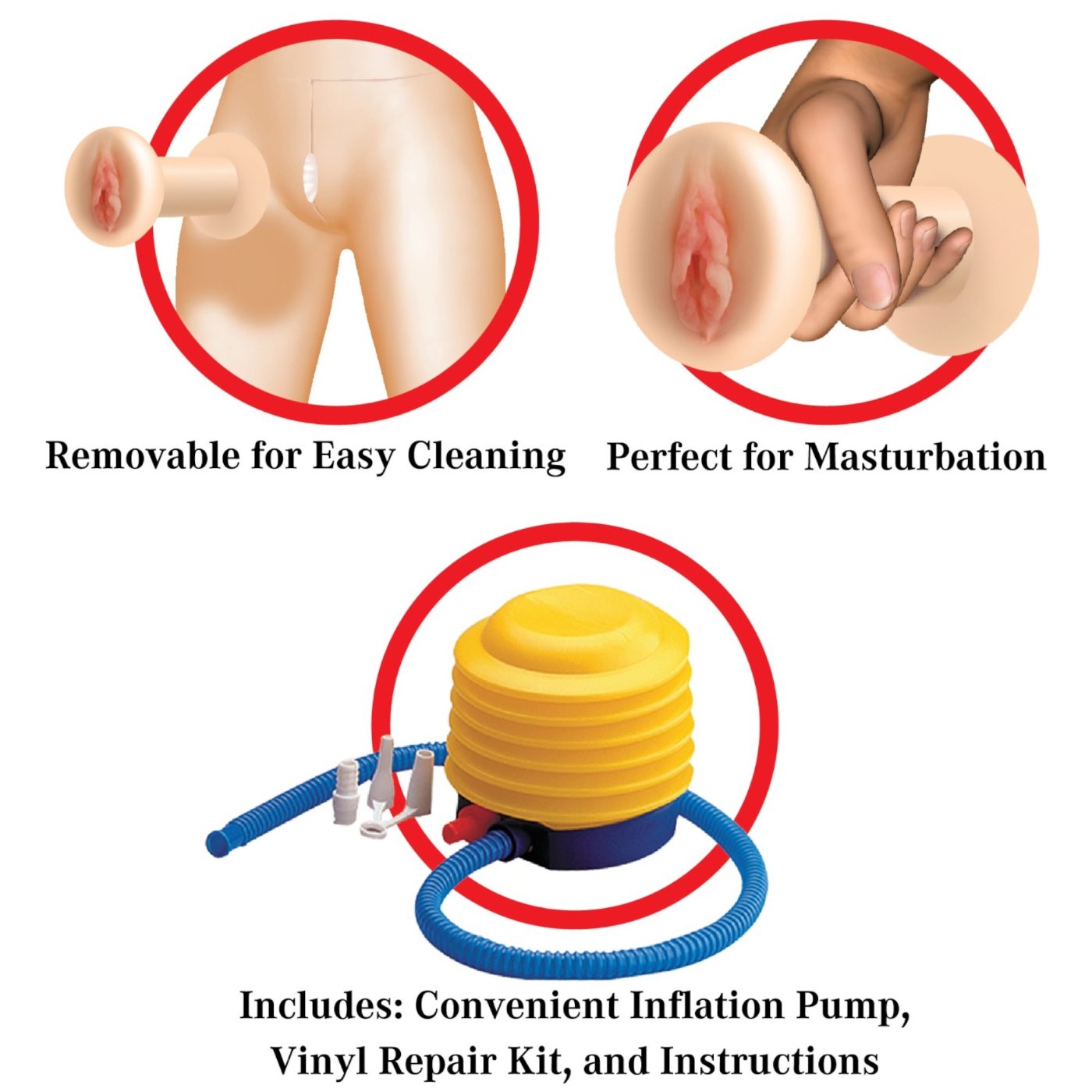 PDX Extreme B.J. Betty Inflatable Oral Sex Doll