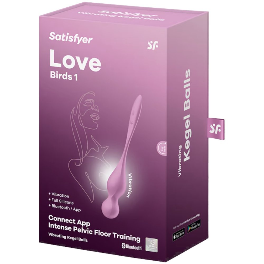 Satisfyer Love Birds 1 App-Controlled Rechargeable Vibrating Kegel Balls