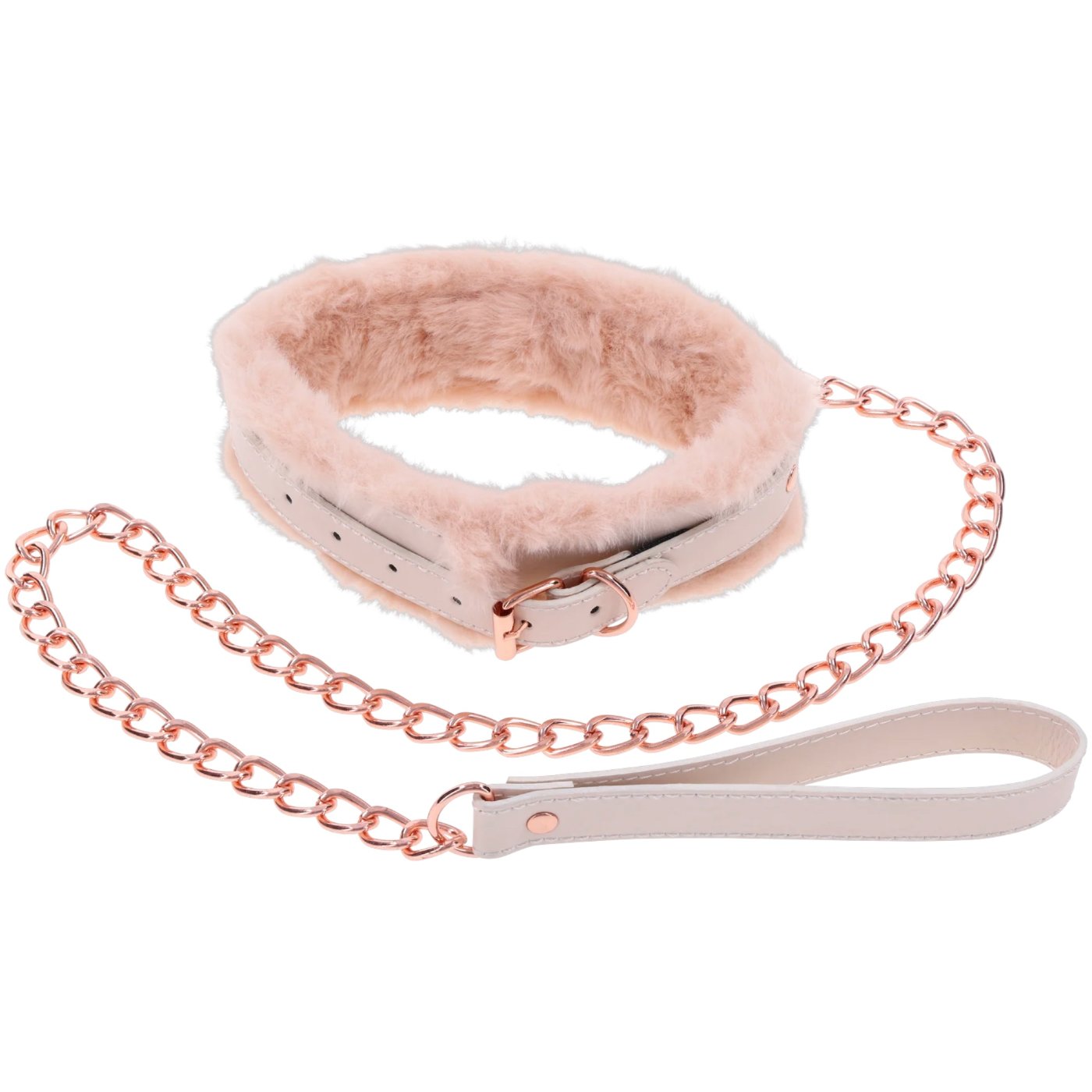 Sex & Mischief Peaches ‘n CreaMe Fur Collar & Leash