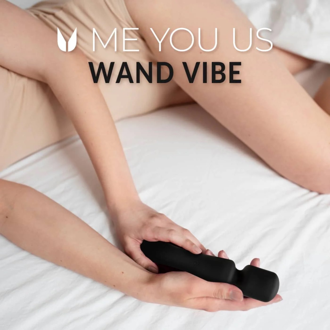 Me You Us Wand Rechargeable Vibrator Black