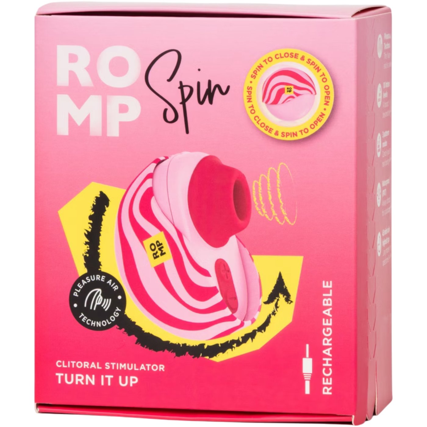 ROMP Spin Travel Rechargeable Clitoral Suction Stimulator
