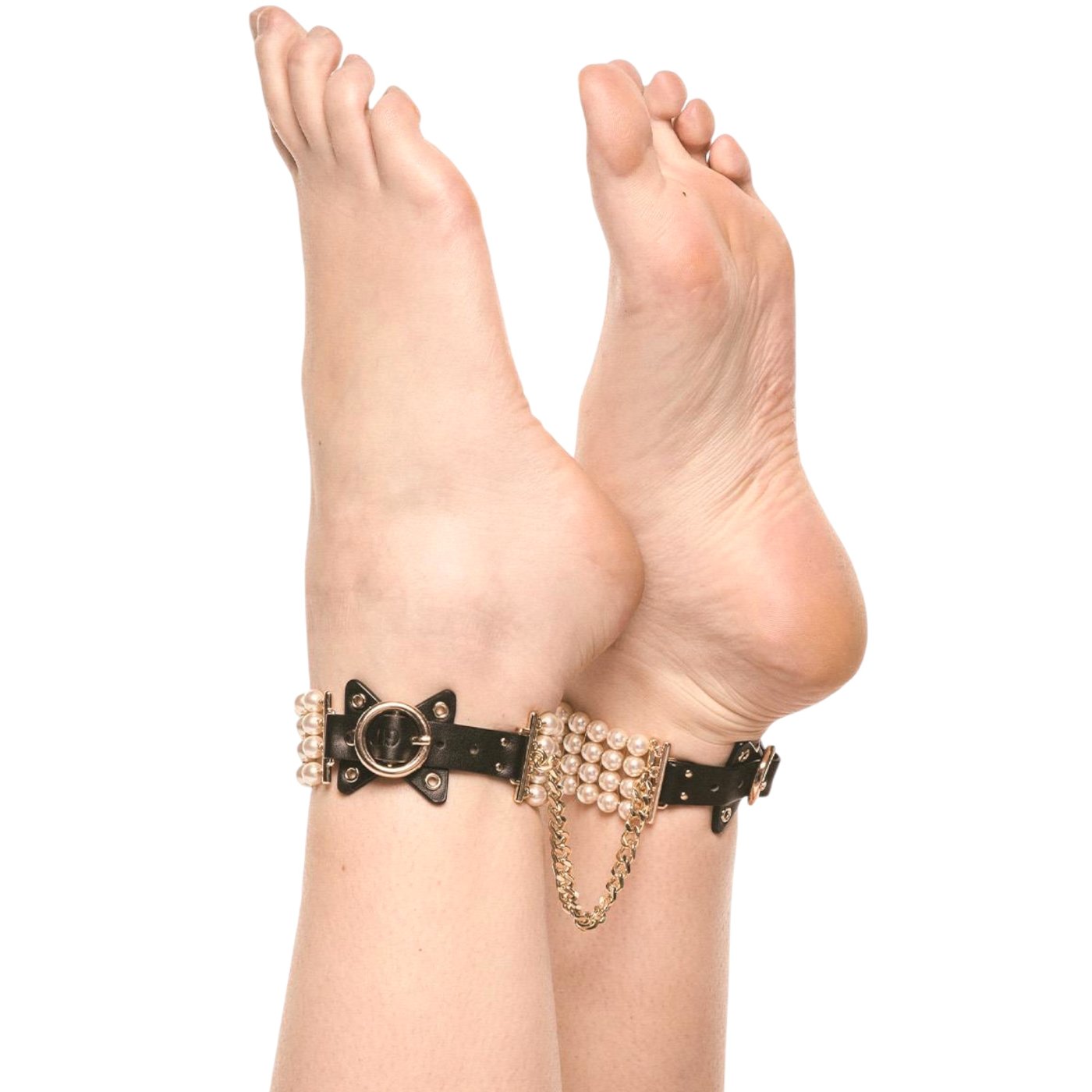 Guilty Pleasure Allure Ballroom Pearl Bondage Ankle Cuffs