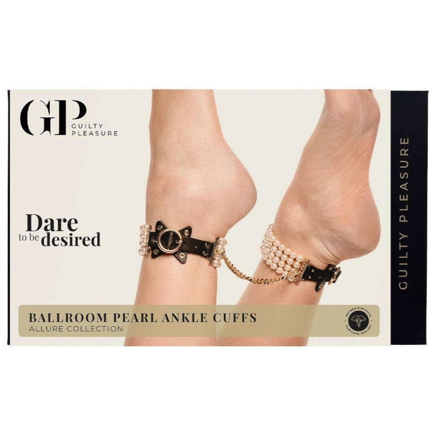 Guilty Pleasure Allure Ballroom Pearl Bondage Ankle Cuffs