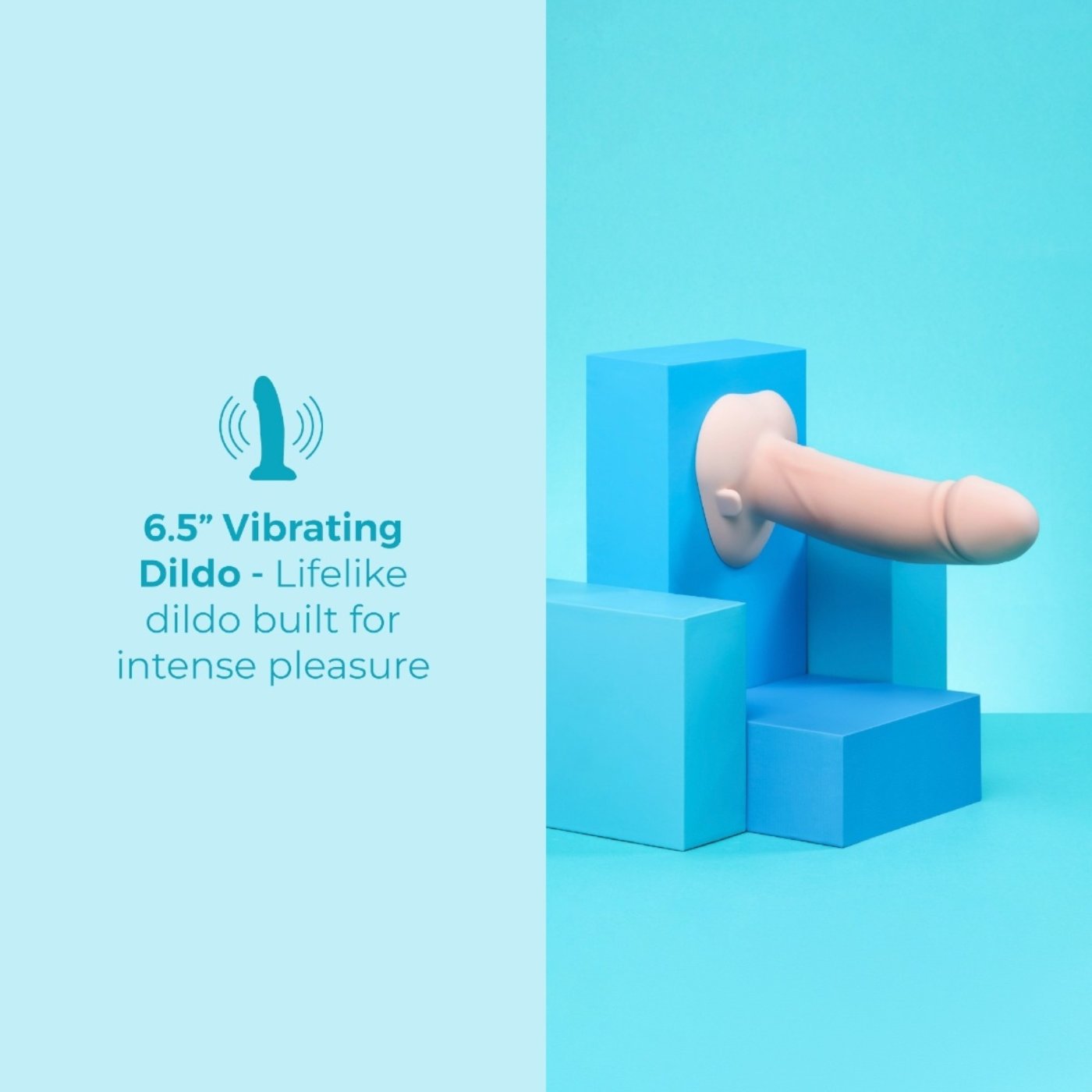 b-Vibe Every Body Vibrating Realistic Strap-On Kit 6.5 Inch