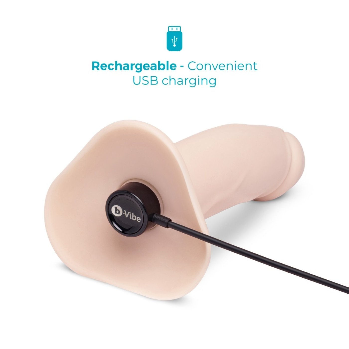 b-Vibe Every Body Vibrating Realistic Strap-On Kit 6.5 Inch