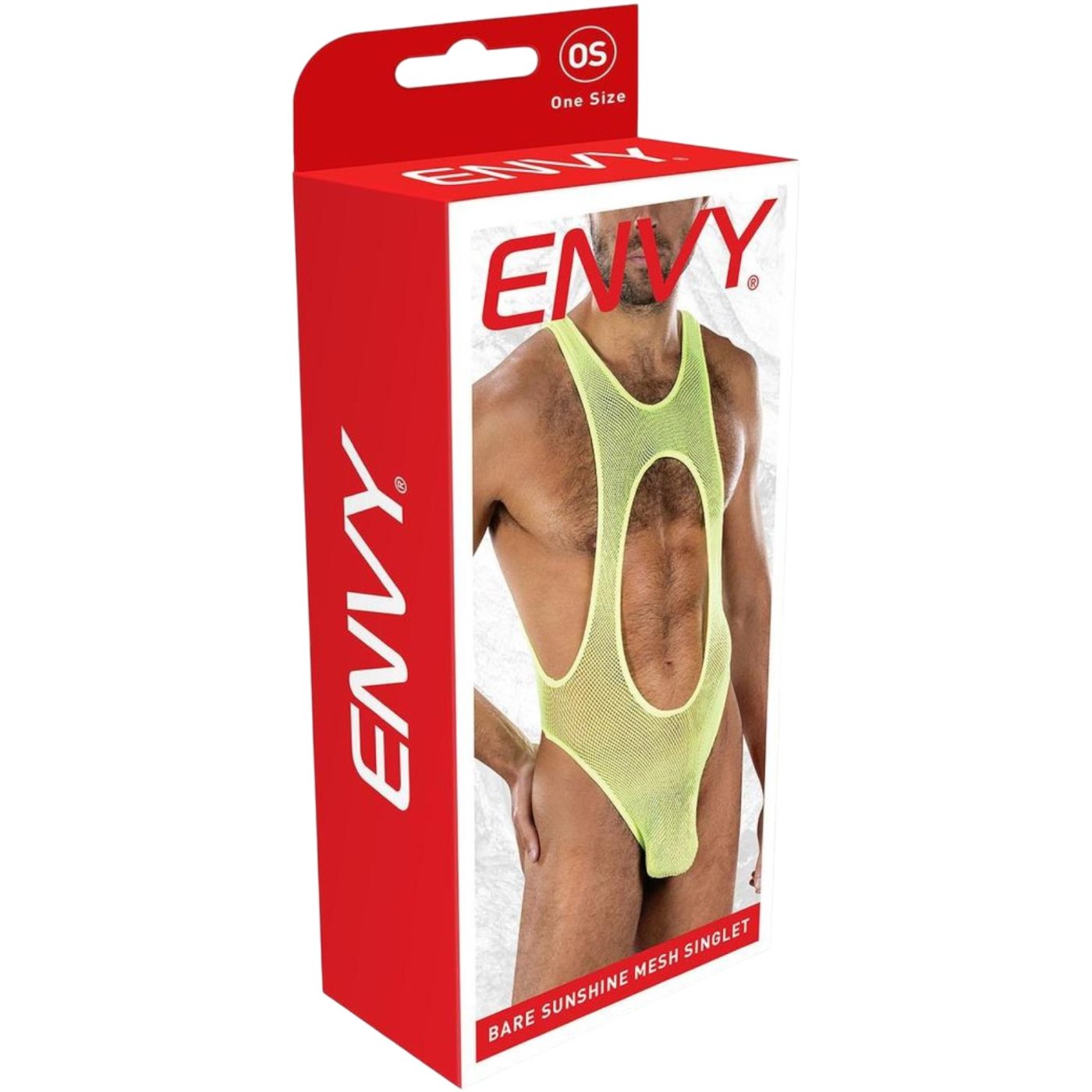 Envy Bare Sunshine Mesh Singlet Neon Yellow