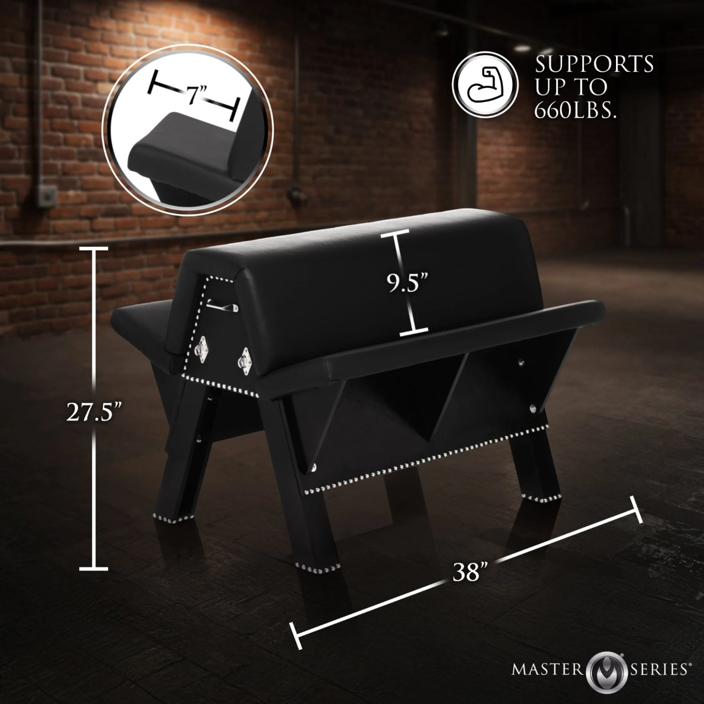 Master Series Bareback Submission Horse Bondage Bench
