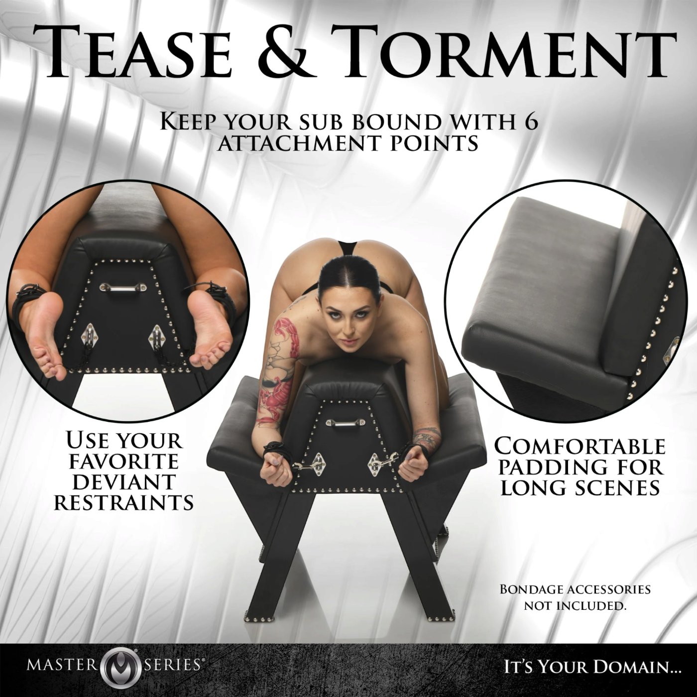 Master Series Bareback Submission Horse Bondage Bench