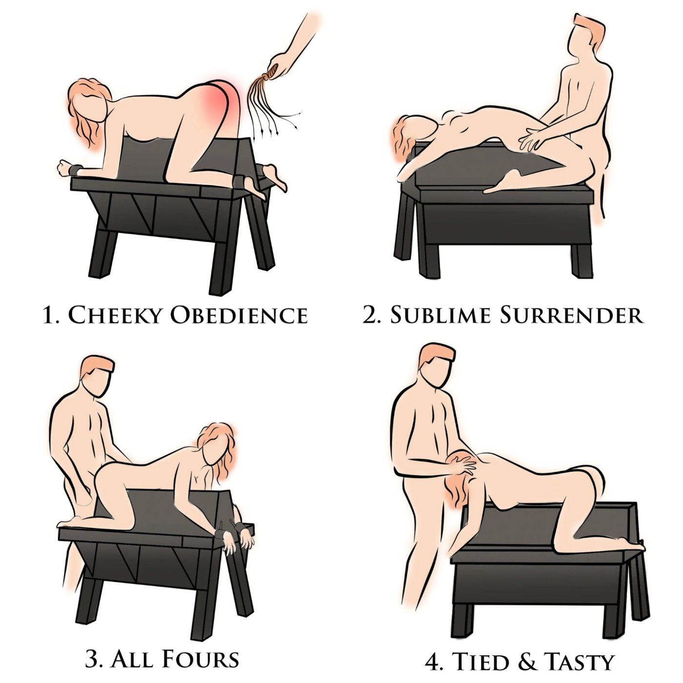 Master Series Bareback Submission Horse Bondage Bench