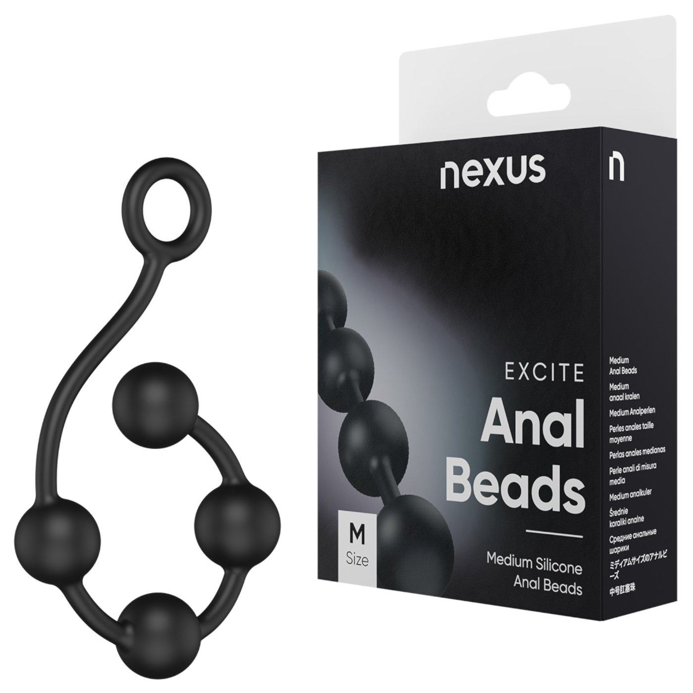 Nexus Excite Medium Silicone Anal Beads