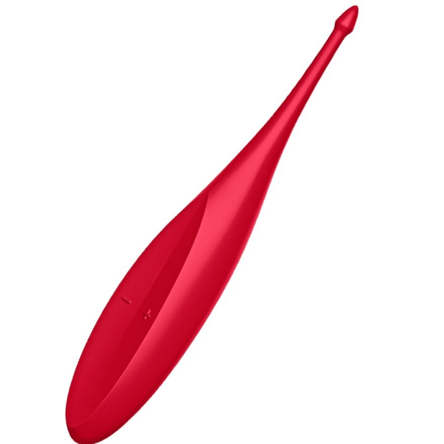 Satisfyer Twirling Fun Rechargeable Clitoral Stimulator Poppy Red