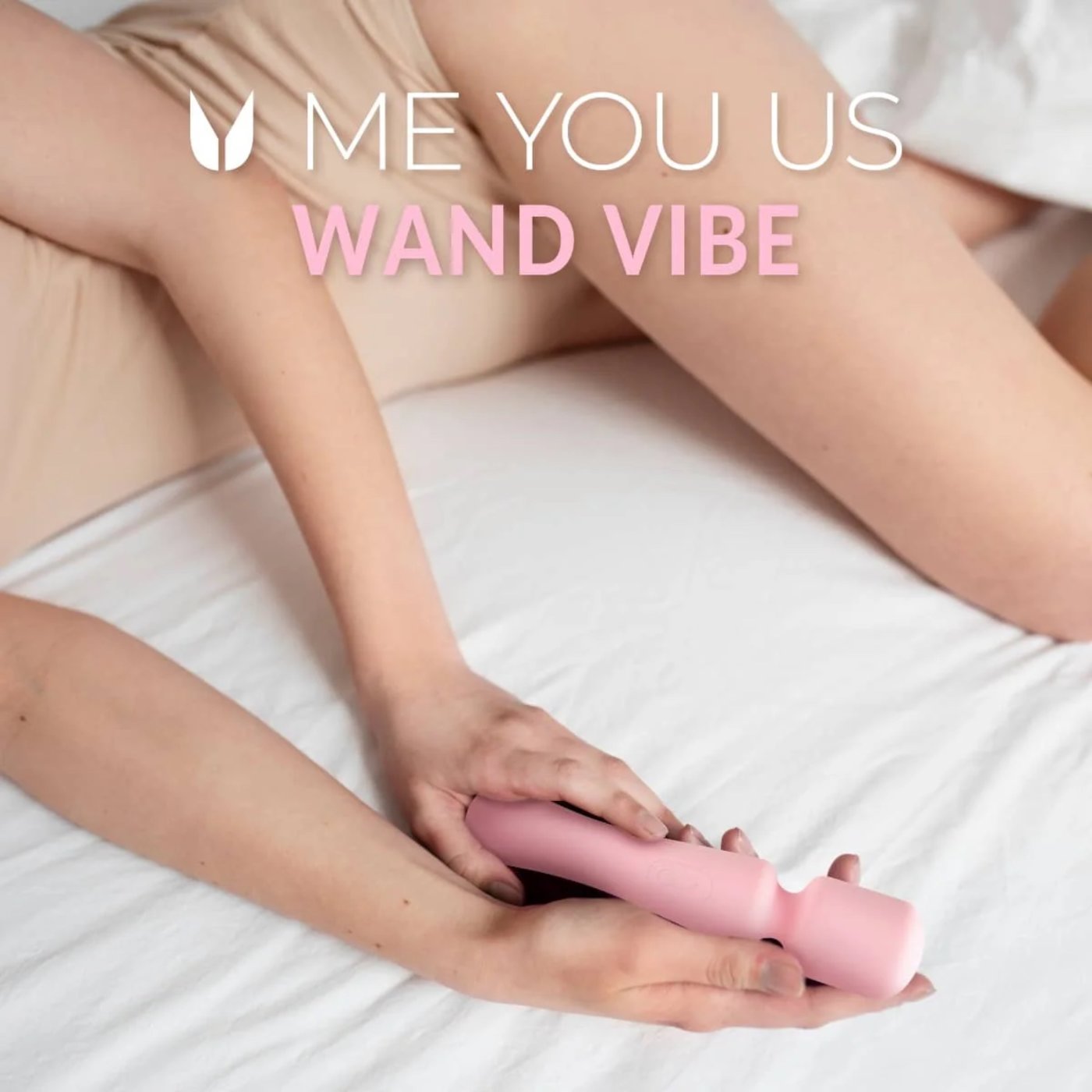 Me You Us Wand Rechargeable Vibrator Pink