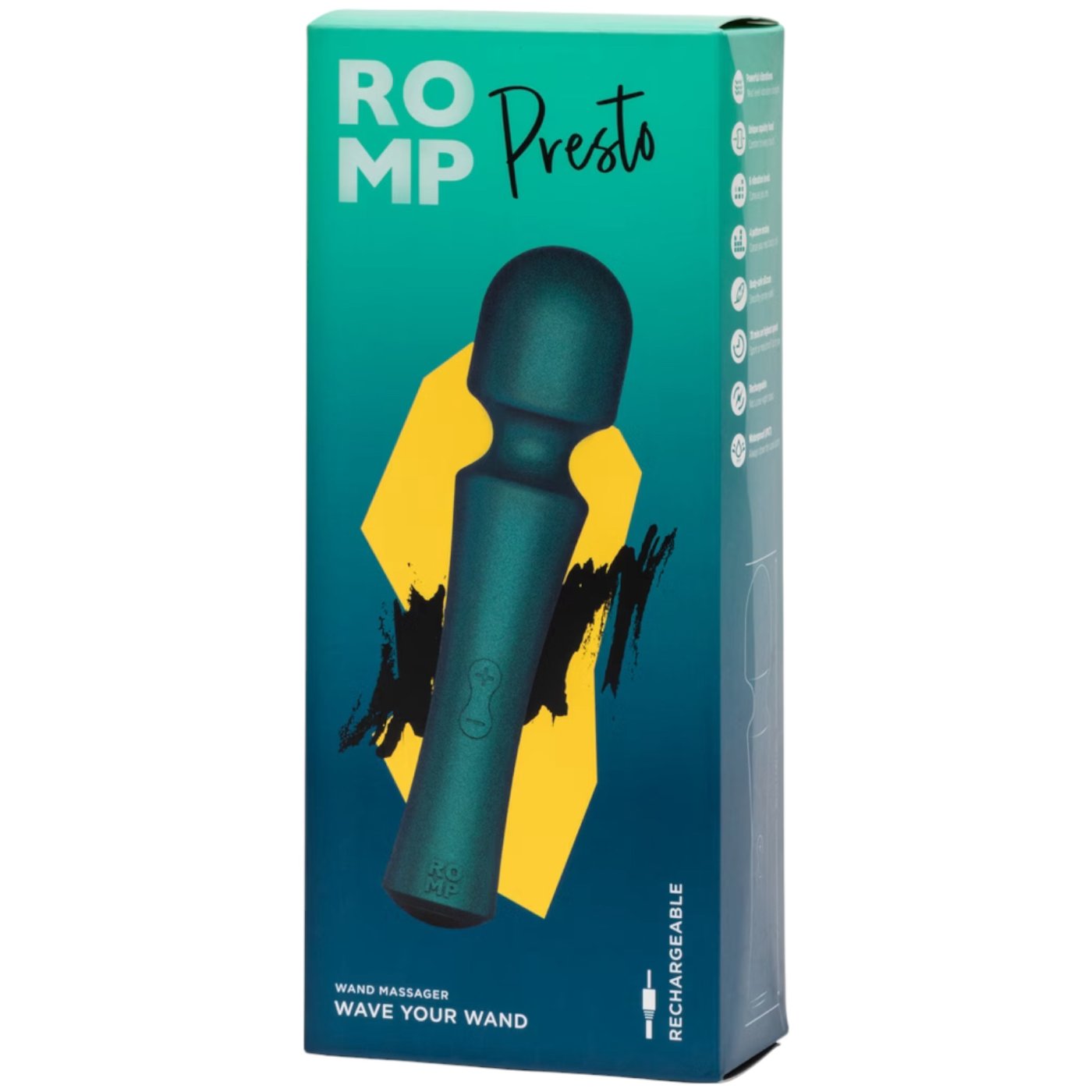 ROMP Presto Rechargeable Silicone Mini Wand Vibrator