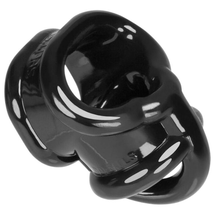 Oxballs BALLSLING Cock and Ball Ring With Ballsplitter Black 