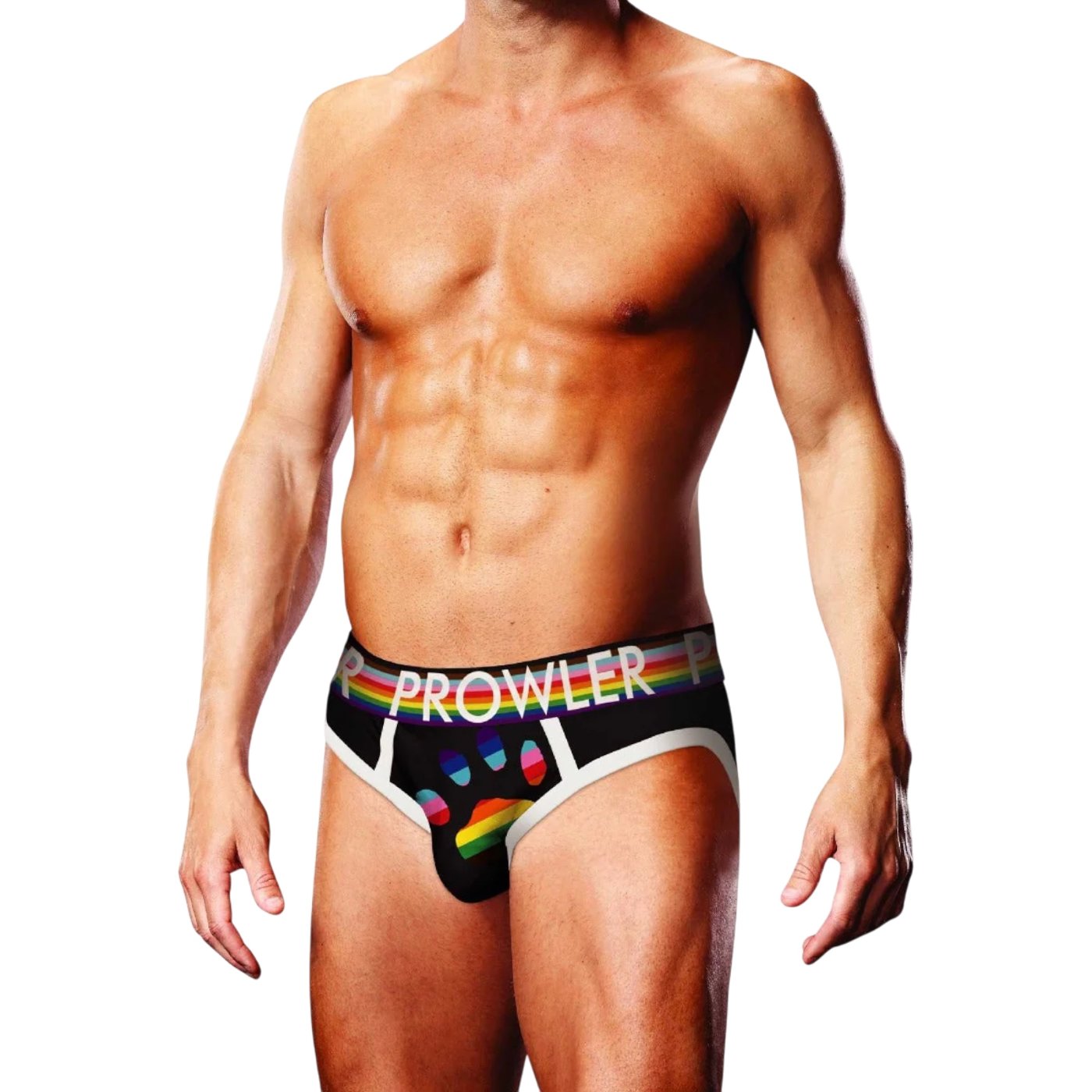 Prowler Oversized Paw Print Brief Black