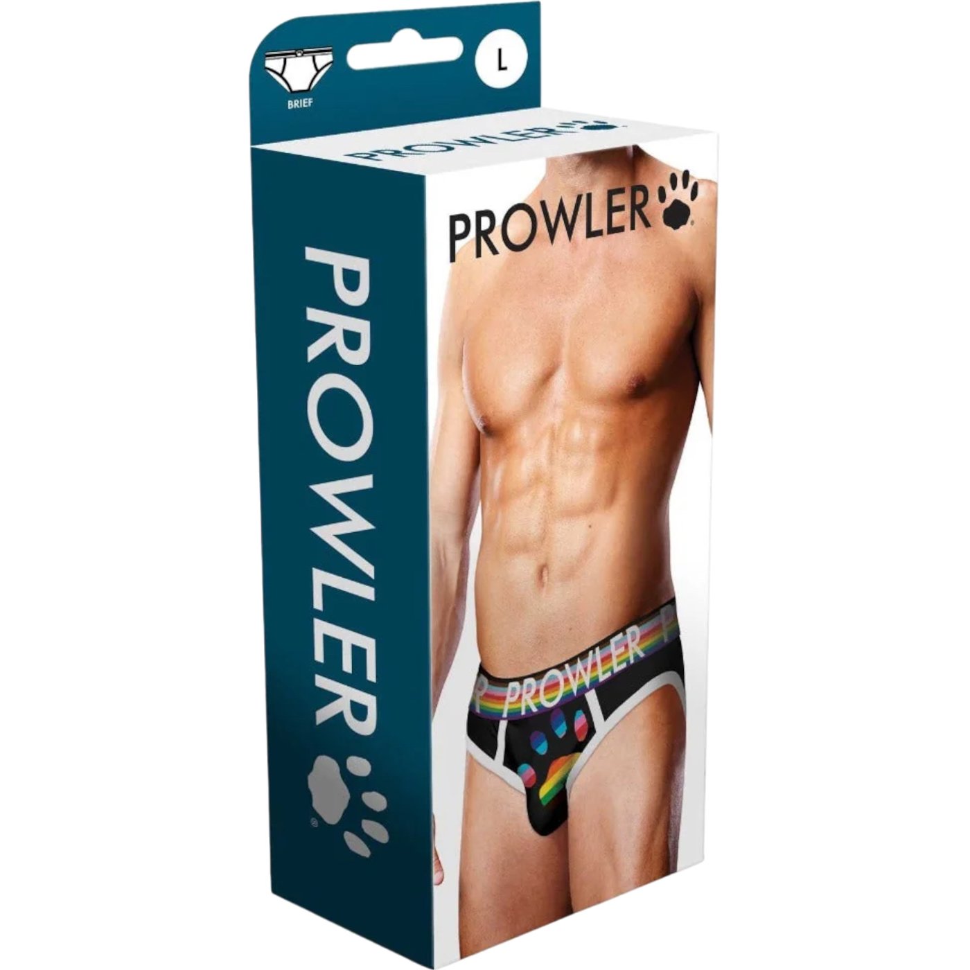 Prowler Oversized Paw Print Brief Black