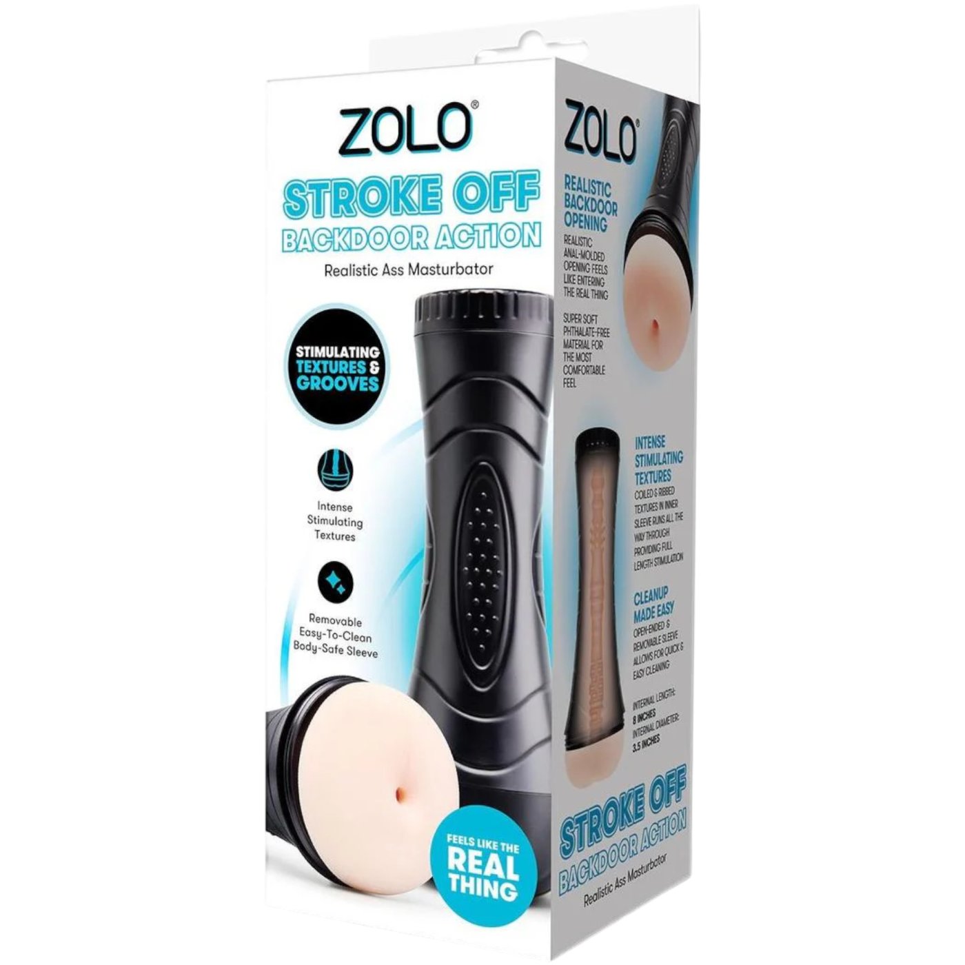 Zolo Stroke Off Backdoor Action Realistic Ass Masturbator