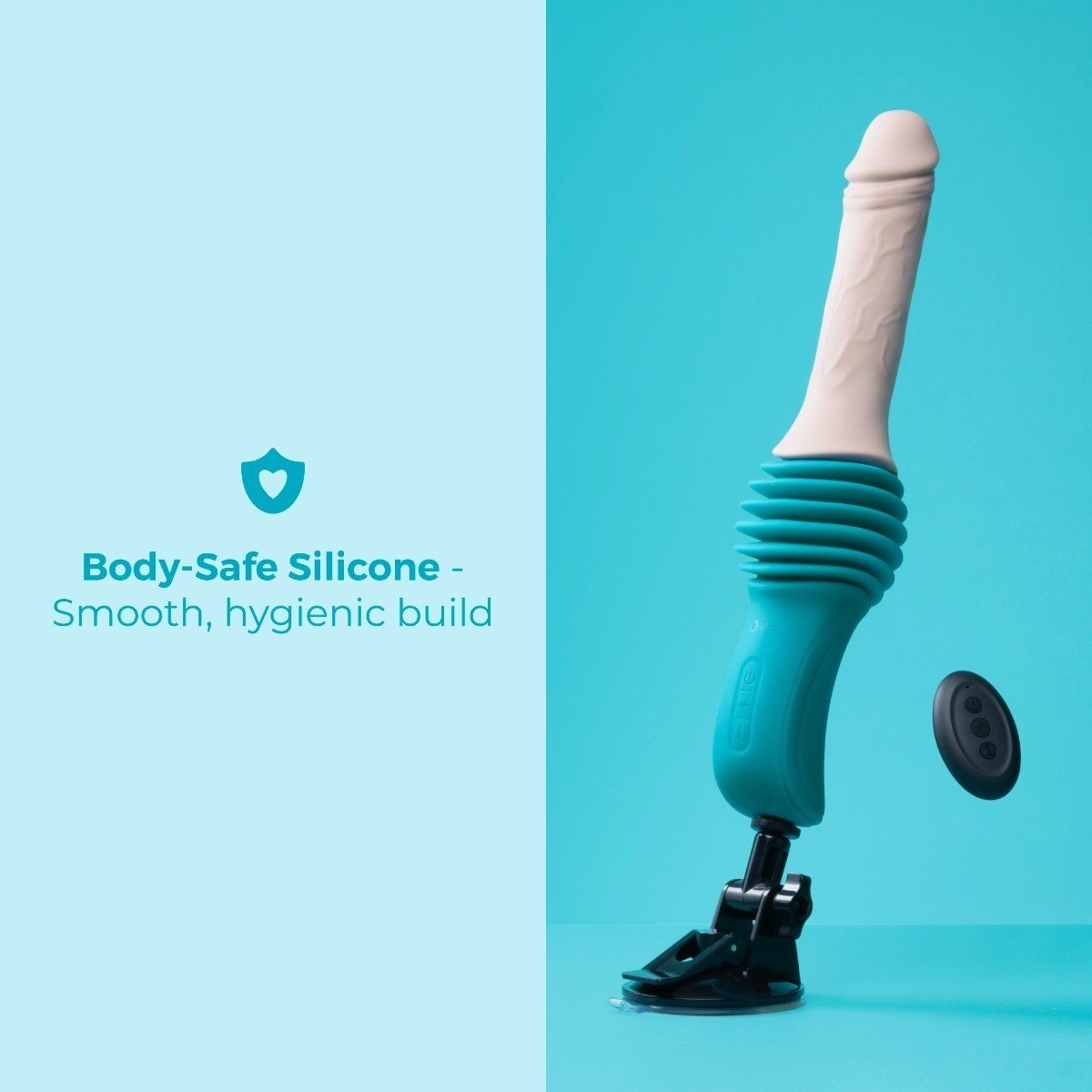 b-Vibe Realistic Rechargeable Thrusting Dildo Machine 6.5 Inch